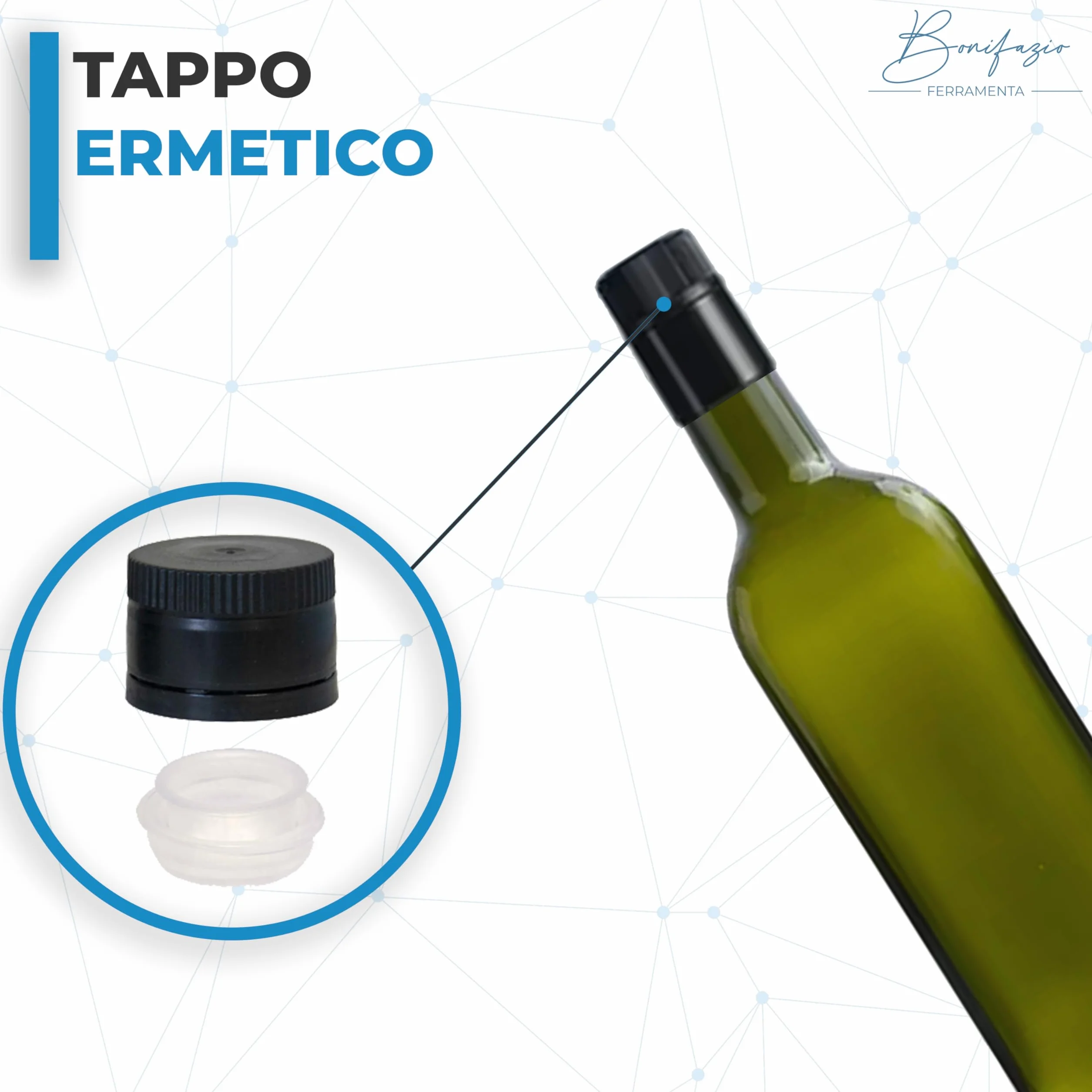 Set 6 Bottiglie Olio Marasca Scura 1 Litro con Tappo Salvagoccia per Olio, Liquori e Altri Liquidi