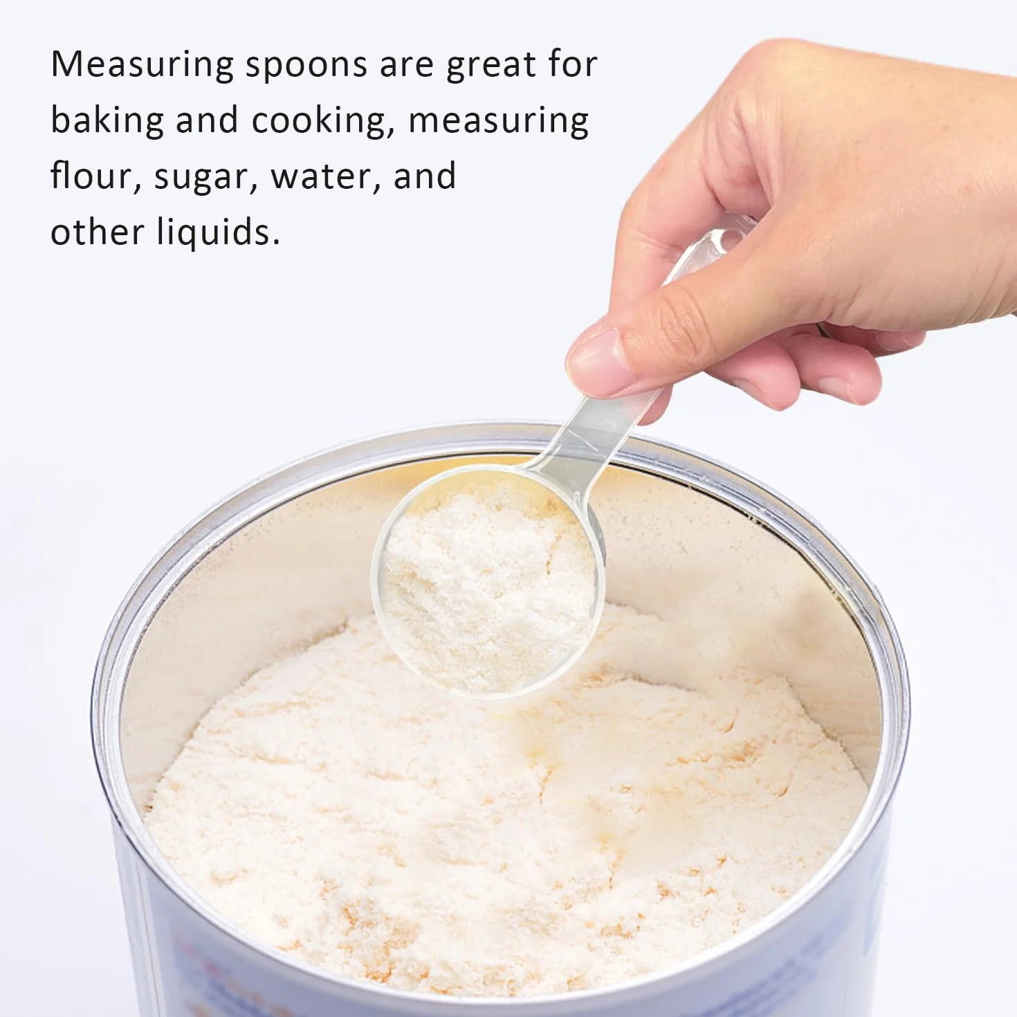 3 cucchiai dosatori, misurino da 50 ml, 40 ml, misurino da 5 g, misurino in plastica, misurino piccolo, cucchiaio da scala trasparente, strumento quantitativo per la cucina