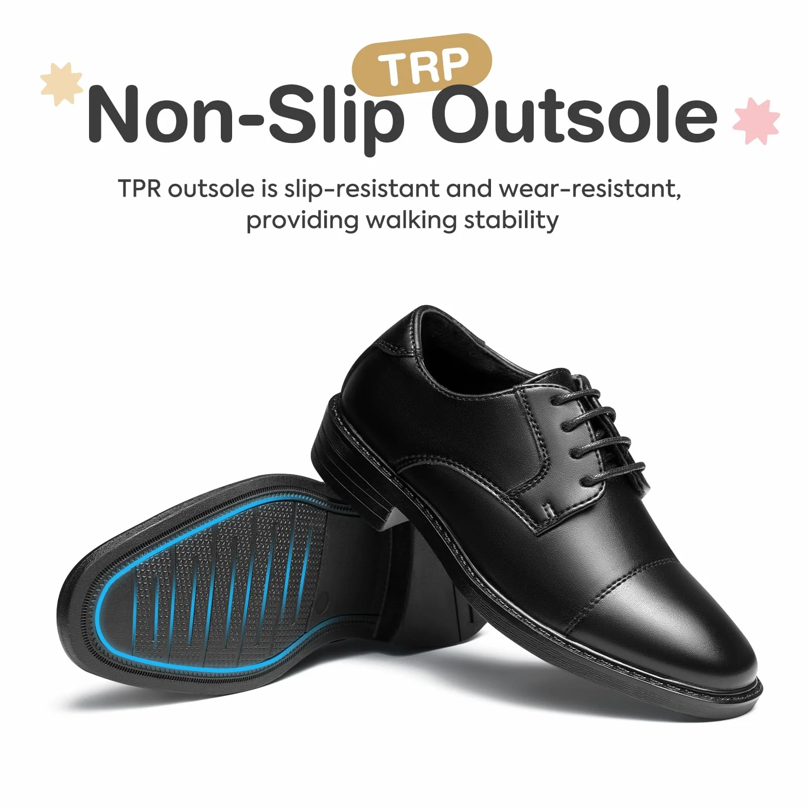GINNI Scarpe Eleganti per Ragazzo Scarpe Stringate Scarpe Eleganti Oxford Classiche Derby Formali per Sposalizio Partito