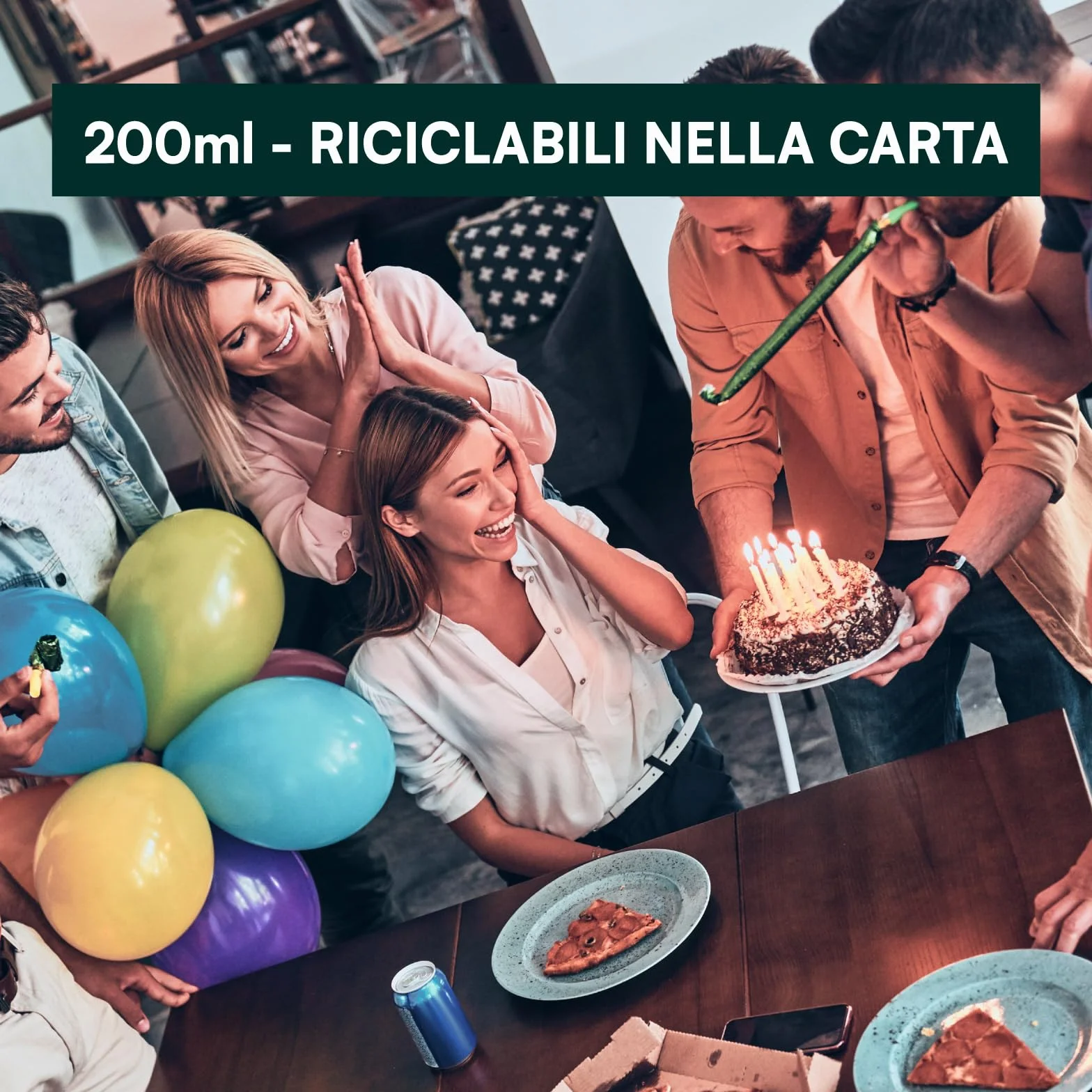 Baciato Caffè 1000 Bicchieri in Carta 200ml Ecologici Biodegradabili Monouso Bianchi