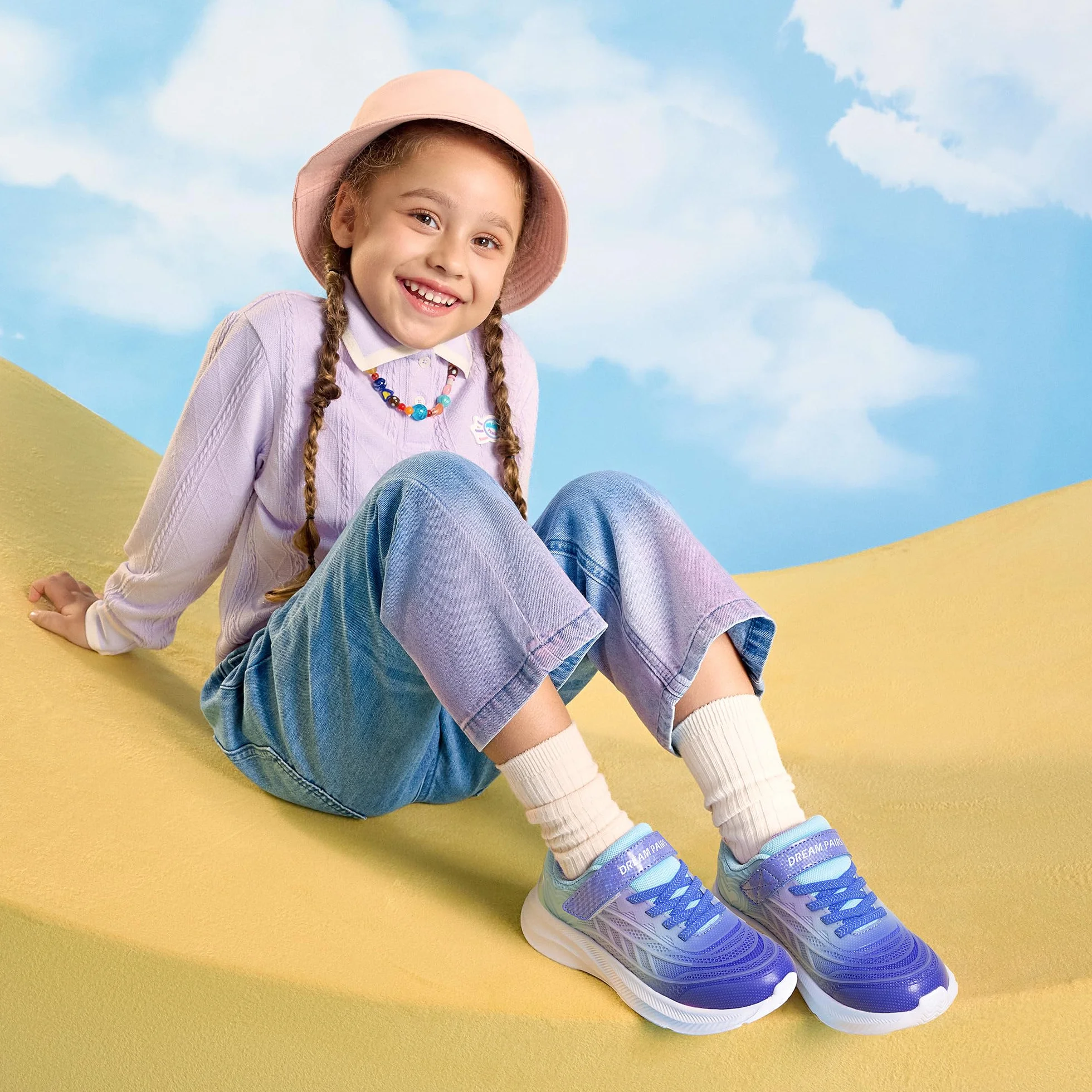 DREAM PAIRS Sneakers Sportive Bambini Ragazze Scarpe da Corsa Traspiranti Esterni