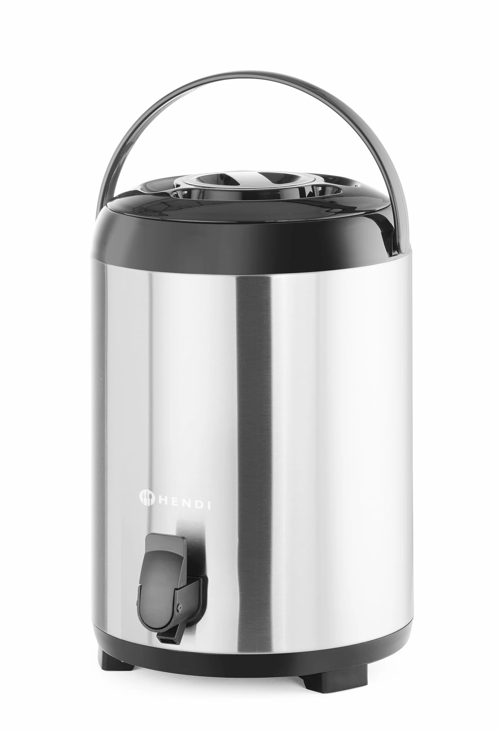 HENDI Distributore acqua calda e fredda portatile, 9L, acciaio inox, -10° a 100°C, ø226x350mm