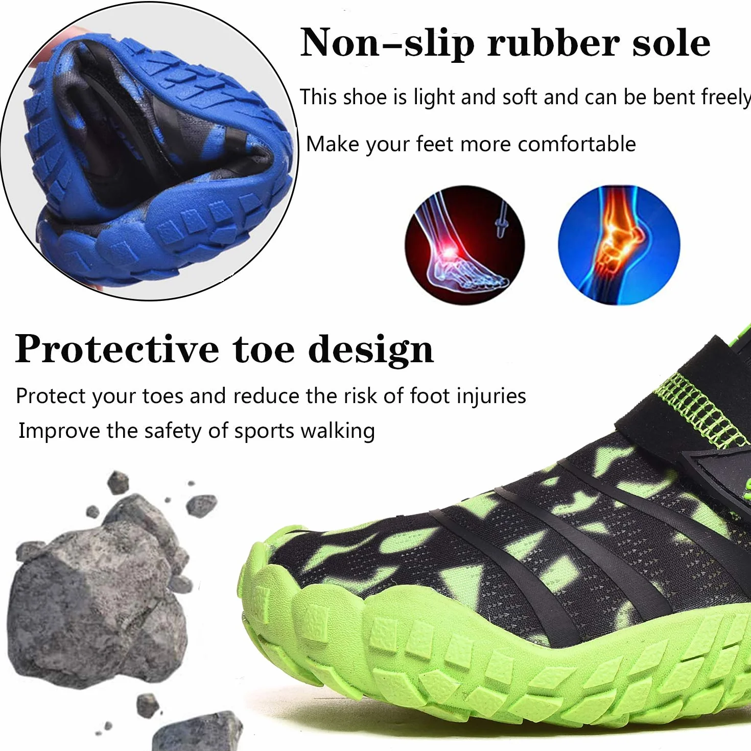 Lvptsh Scarpe da Immersione Bambini Ragazze Ragazzi Mare Spiaggia Asciugatura Rapida Scoglio Acqua Piedi Nudi Beach Swim Surf Yoga 29-38 EU