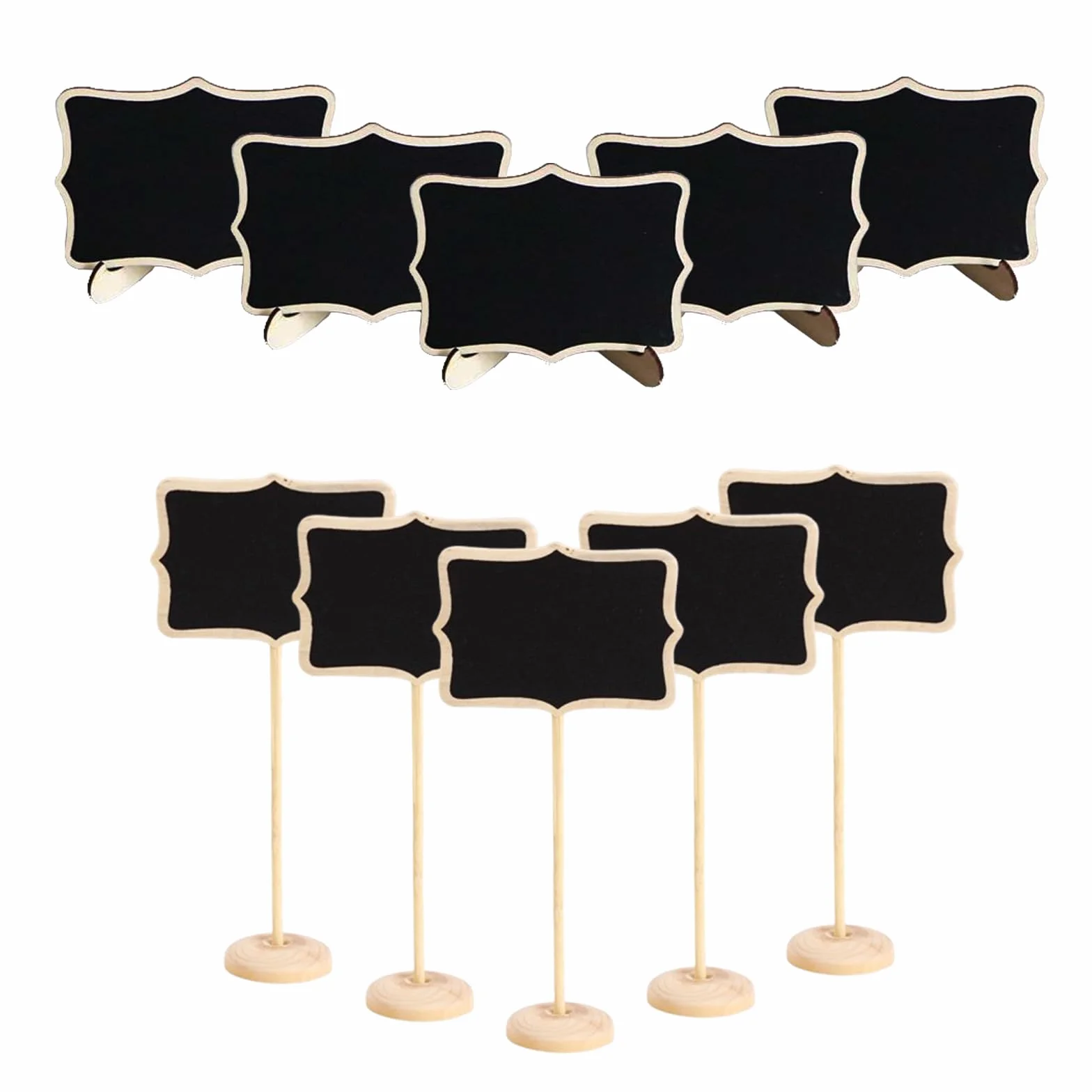 Set di 10 mini lavagnette per alimenti, per feste, buffet, matrimoni, segnaposto, messaggi, eventi, decorazione perfetta per buffet e feste