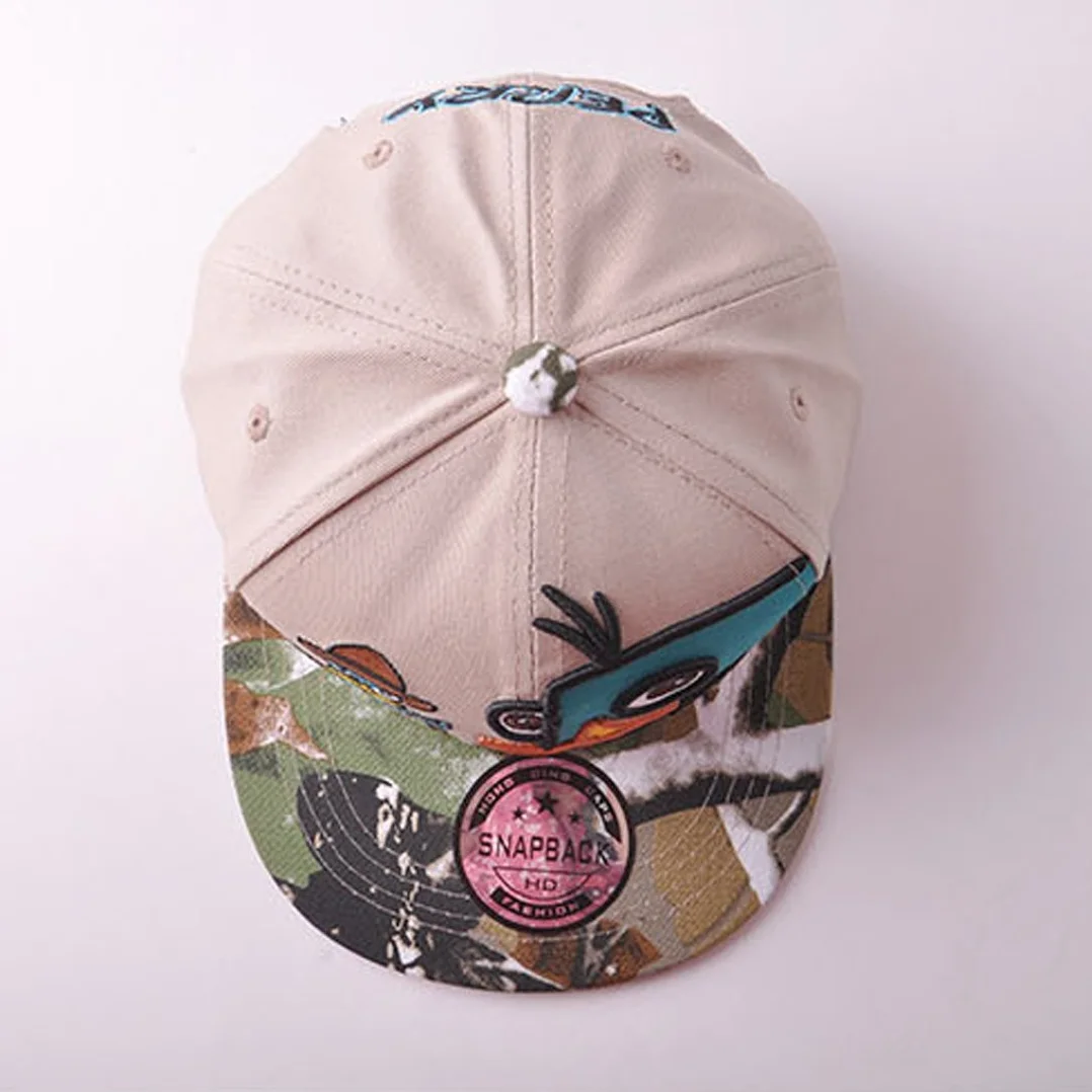 Cappello da baseball bambini caricatura hip hop