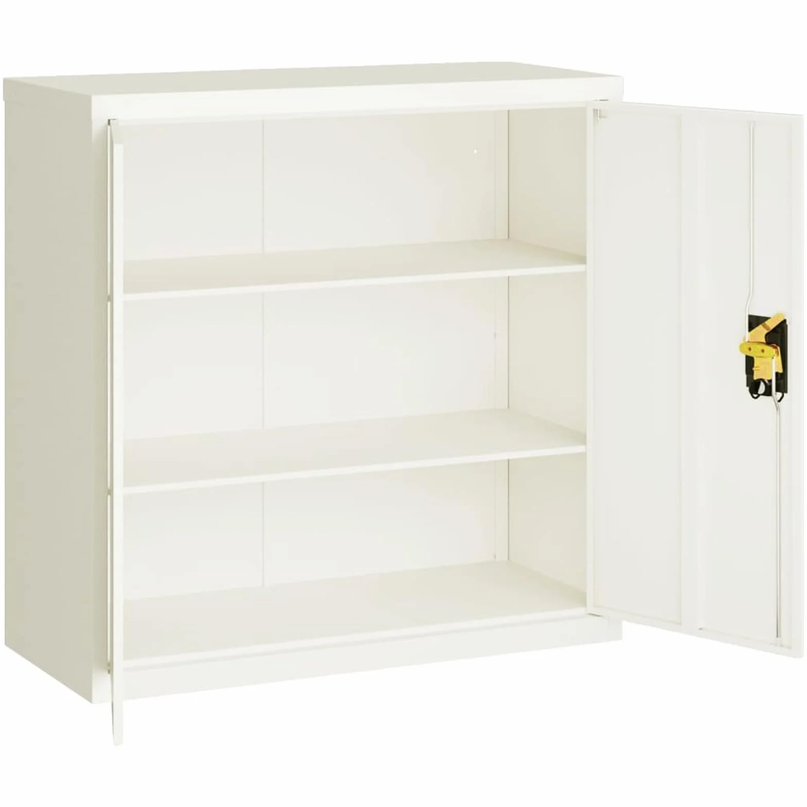 ShGaxin Armadietto portaoggetti in acciaio bianco 90 x 40 x 90 cm, armadio ufficio, armadio per raccoglitore, cassettiera ufficio, cassettiera, armadietto per cassettiera, raccoglitore ufficio