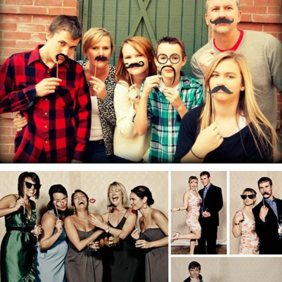 58 Foto booth props photo booth accessori decorazioni per festa matrimonio compleanno battesimo laurea Natale Halloween nascita Pasqua capodanno carnevale
