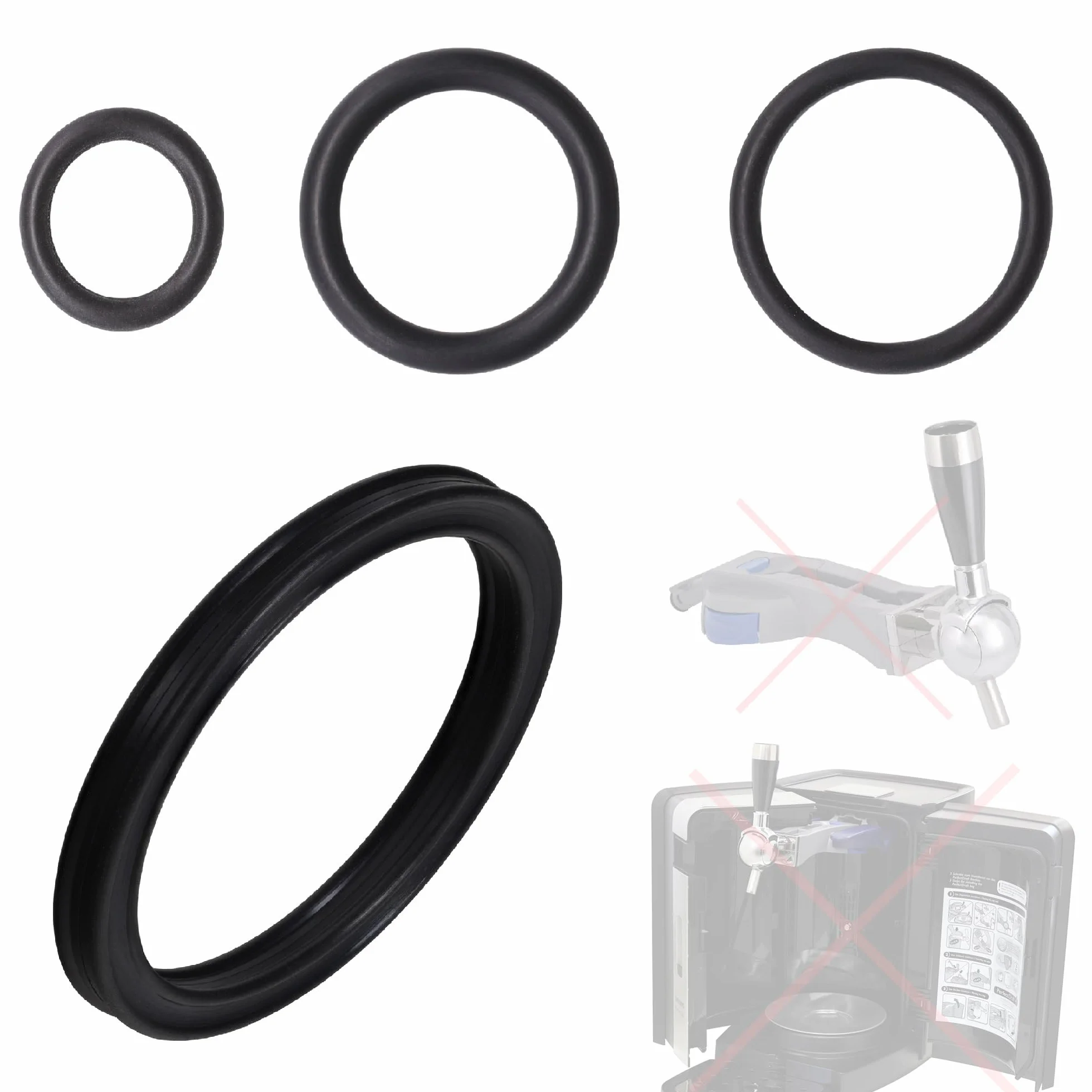 Snapworld O-Ring Guarnizione compatibili con Philips Perfect Draft per HD3610 HD3620 HD3720