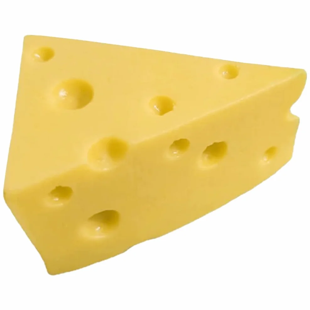 MAGICLULU Modello di Formaggio Simulato in Resina Giallo Aspetto Realistico, Leggero e Resistente, per Decorazioni Casa e Feste Nuziali
