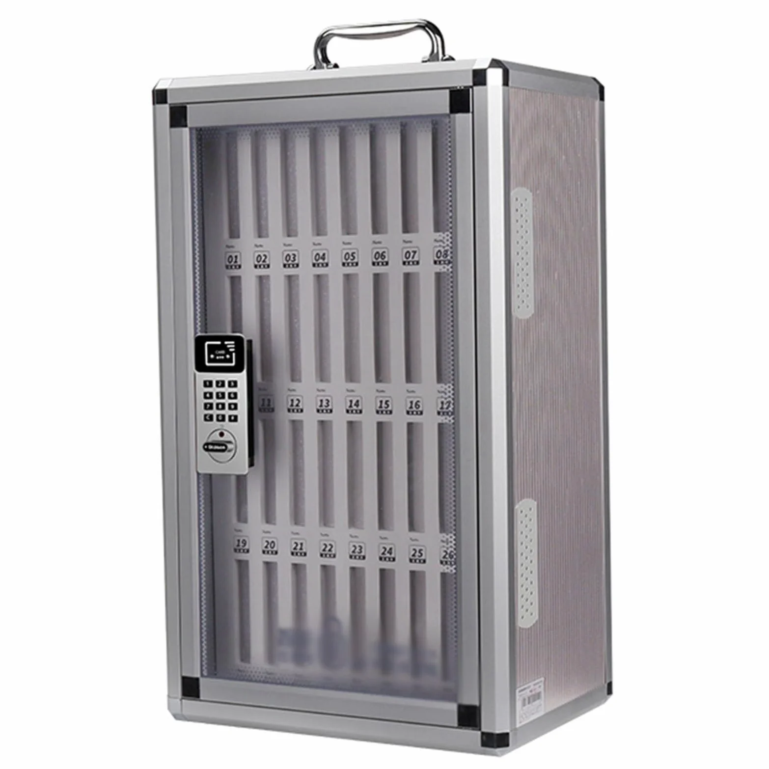 Armadietto per telefoni cellulari, cassaforte a muro per telefoni cellulari con serratura a combinazione, portatile, contenitore portatile per telefoni cellulari per scuole, aziende(36 slots)