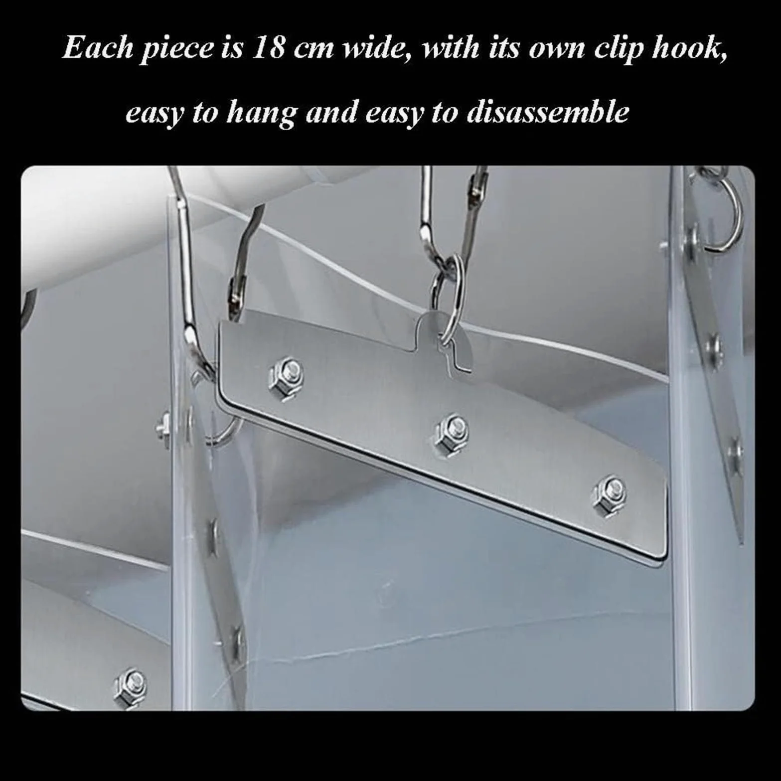 Personalizzato Tenda per Porta Scorrevole Pieghevole in PVC Tenda a Strisce Industriale Tenda a Lamelle per Tende Verticali in PVC per Fabbrica, Box Auto (Size : 150x200cm)