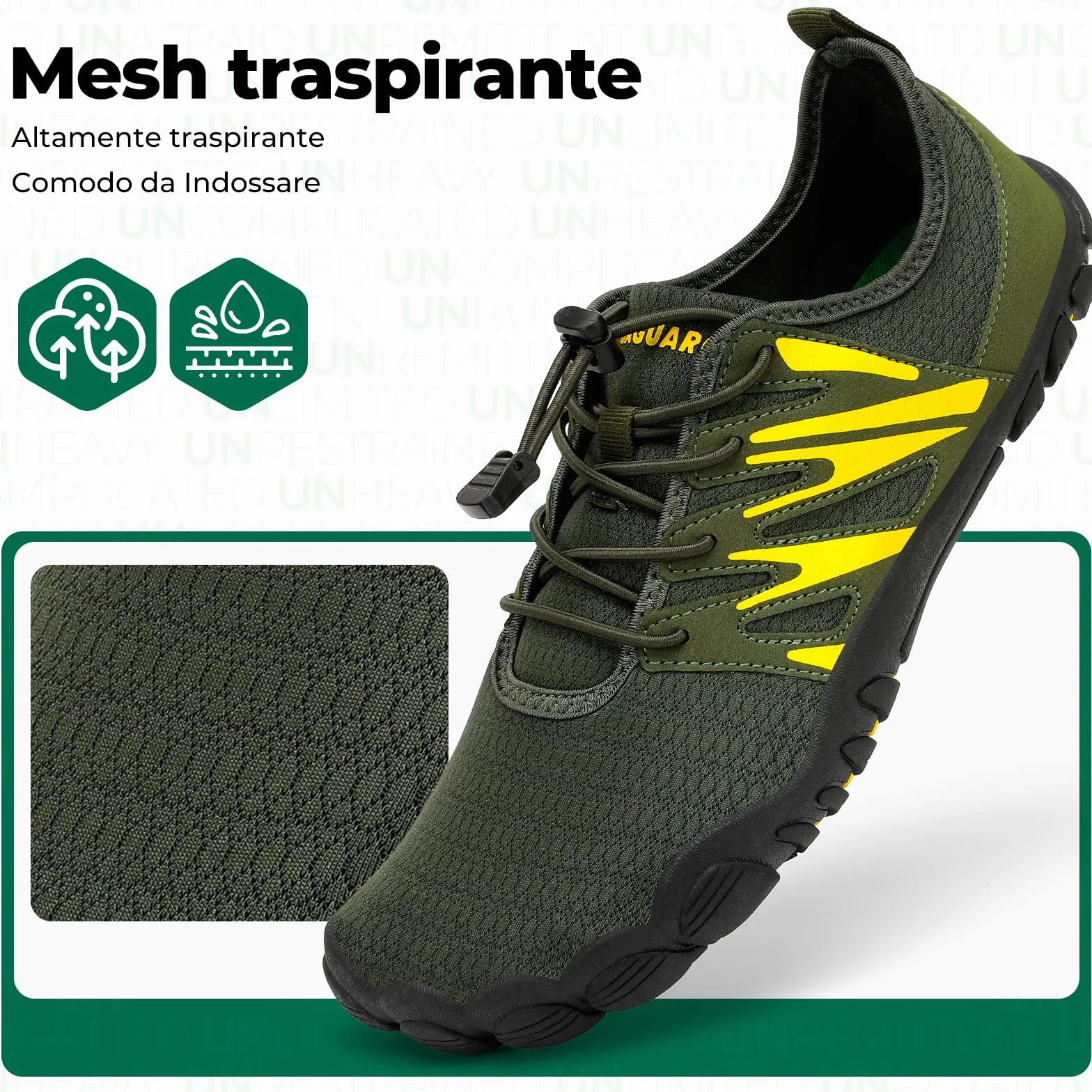 SAGUARO Scarpe Barefoot Uomo da Scoglio Leggere Traspiranti Asciugatura Rapida 39-48