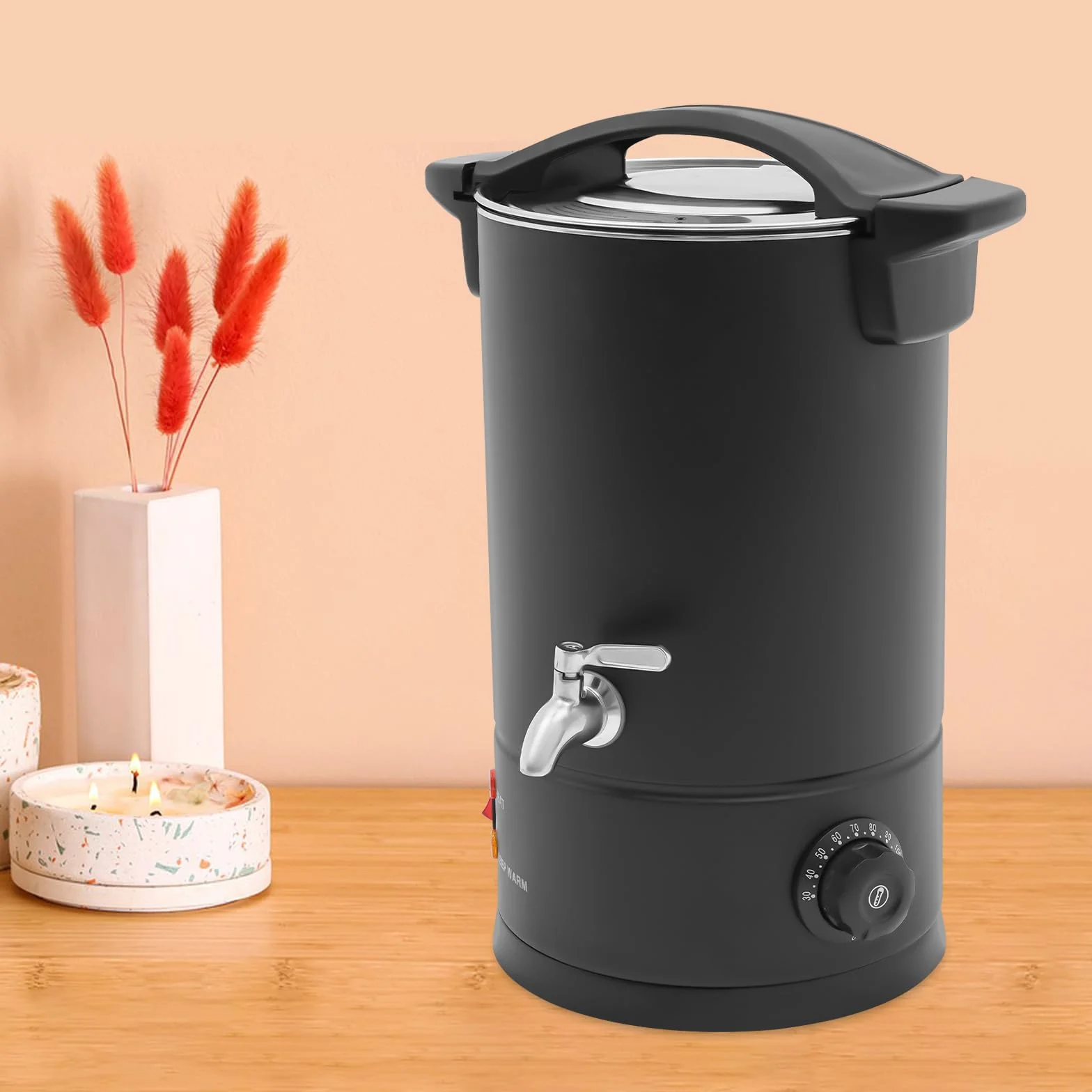 Pentola elettrica per fusione cera 8 litri 1800 W con controllo temperatura 30-110 °C