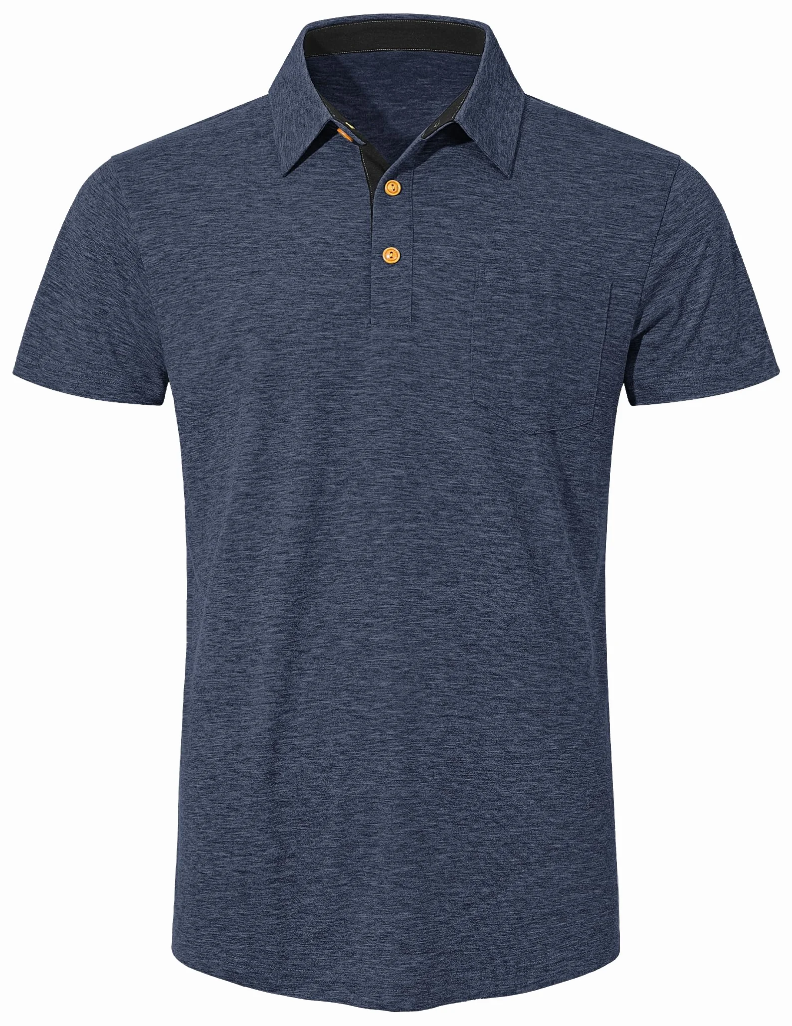 TARAINYA Polo Uomo Cotone Maniche Corte con Tasca