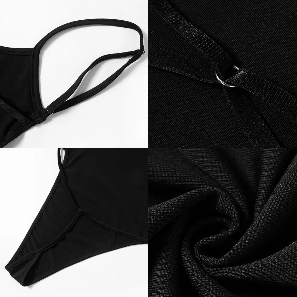 Body da Donna Estivo Sexy Elegante Spaghetti Cinturino Bodysuit Jumpsuits Senza Maniche Elasticizzato Aderente Going Out Leotard Top