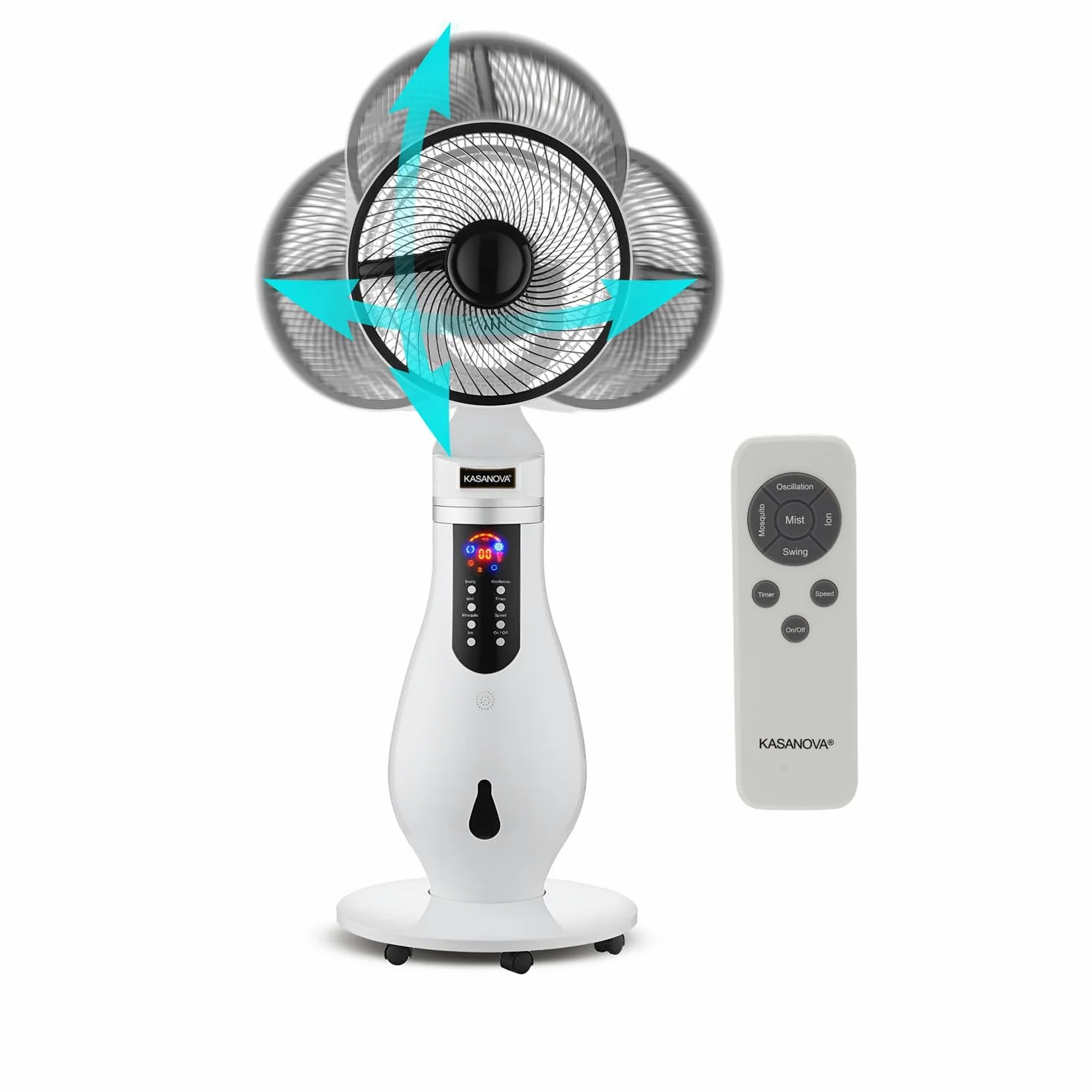 Ventilatore 4 in 1 con oscillazione 3D Combi