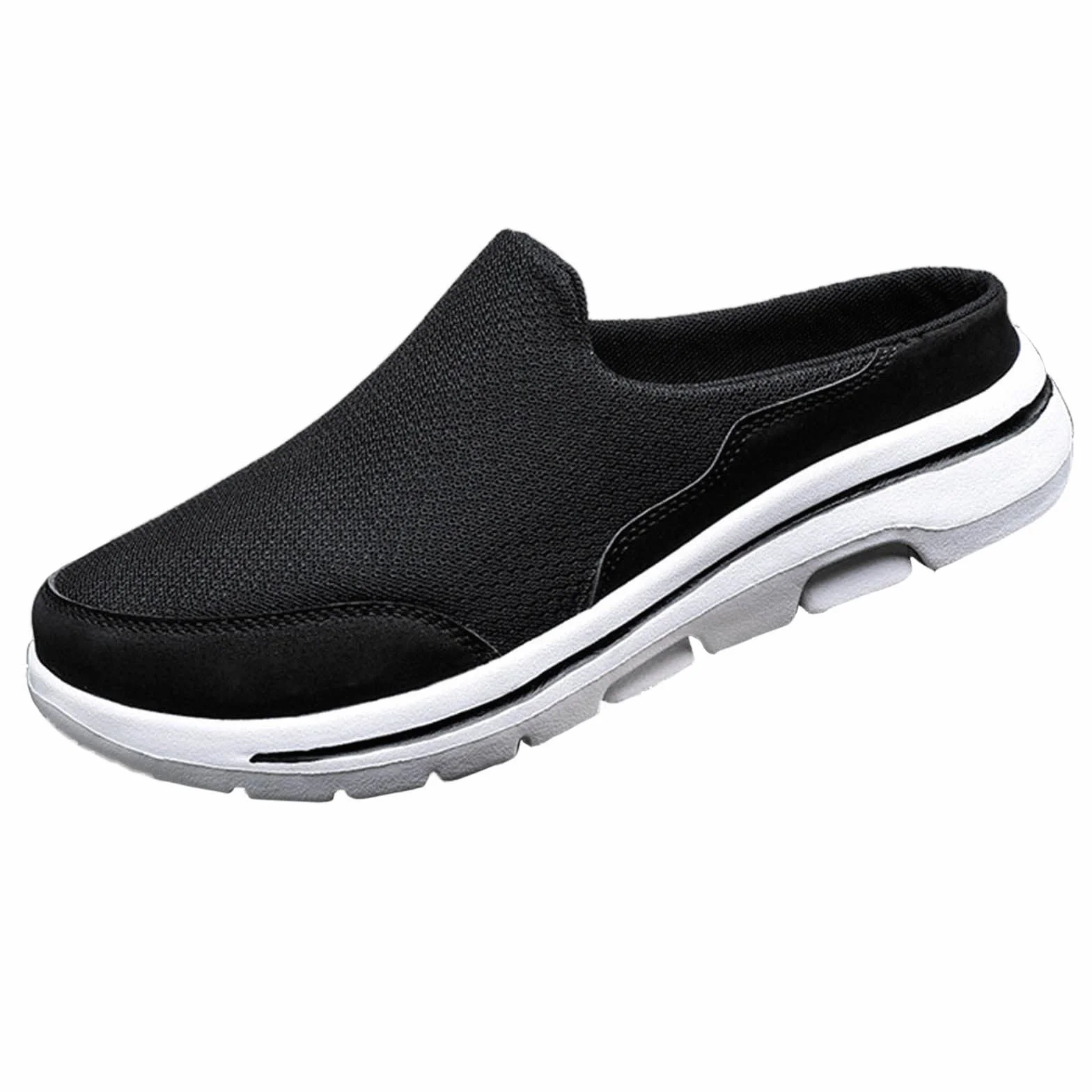 Mules da uomo in rete traspirante slip on antiscivolo scarpe da passeggio