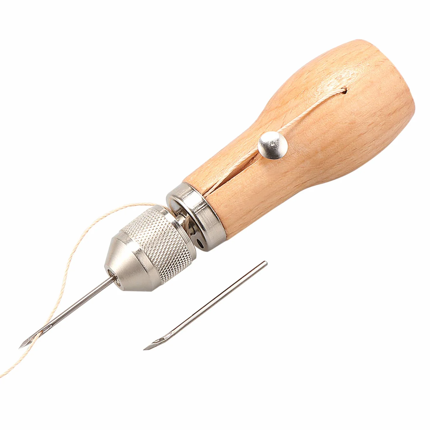 Kit di strumenti per la lavorazione manuale del cuoio con punteruolo per cucitura