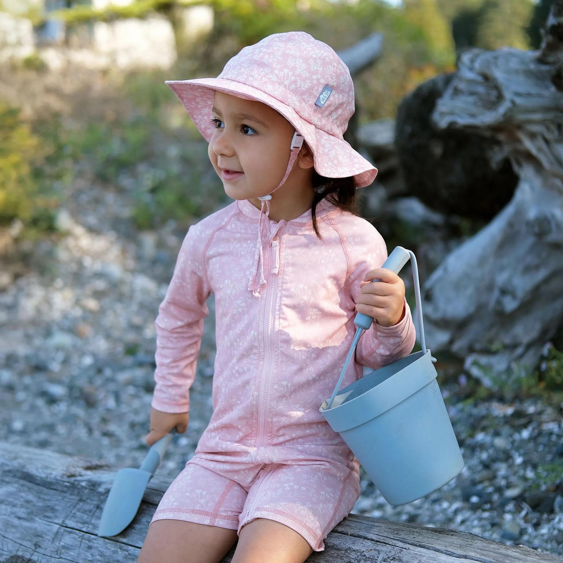 Jan & Jul Cappello da Sole Regolabile in Cotone Bambina
