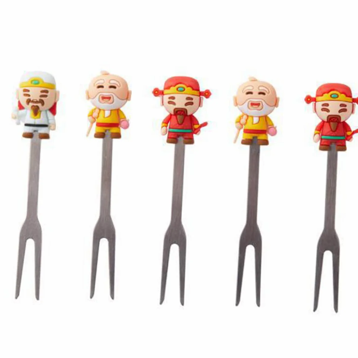 BESTonZON 3sets Forchette Acciaio Inossidabile Per Frutta e Mini Dolci Forchettine Eleganti Per Dessert e Antipasti Per Capodanno Cinese e Feste Pratiche e Resistenti