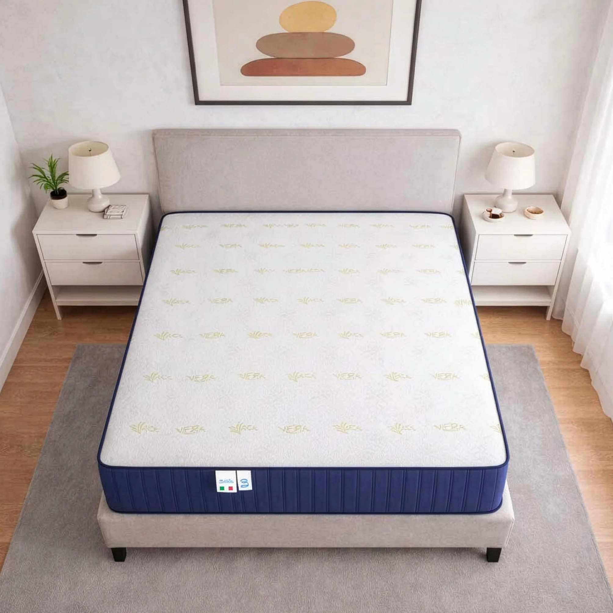 Baldiflex Materasso Memory 20 cm Matrimoniale 160x190 cm RelaxOne Ortopedico Ergonomico Anallergico Antibatterico Made in Italy