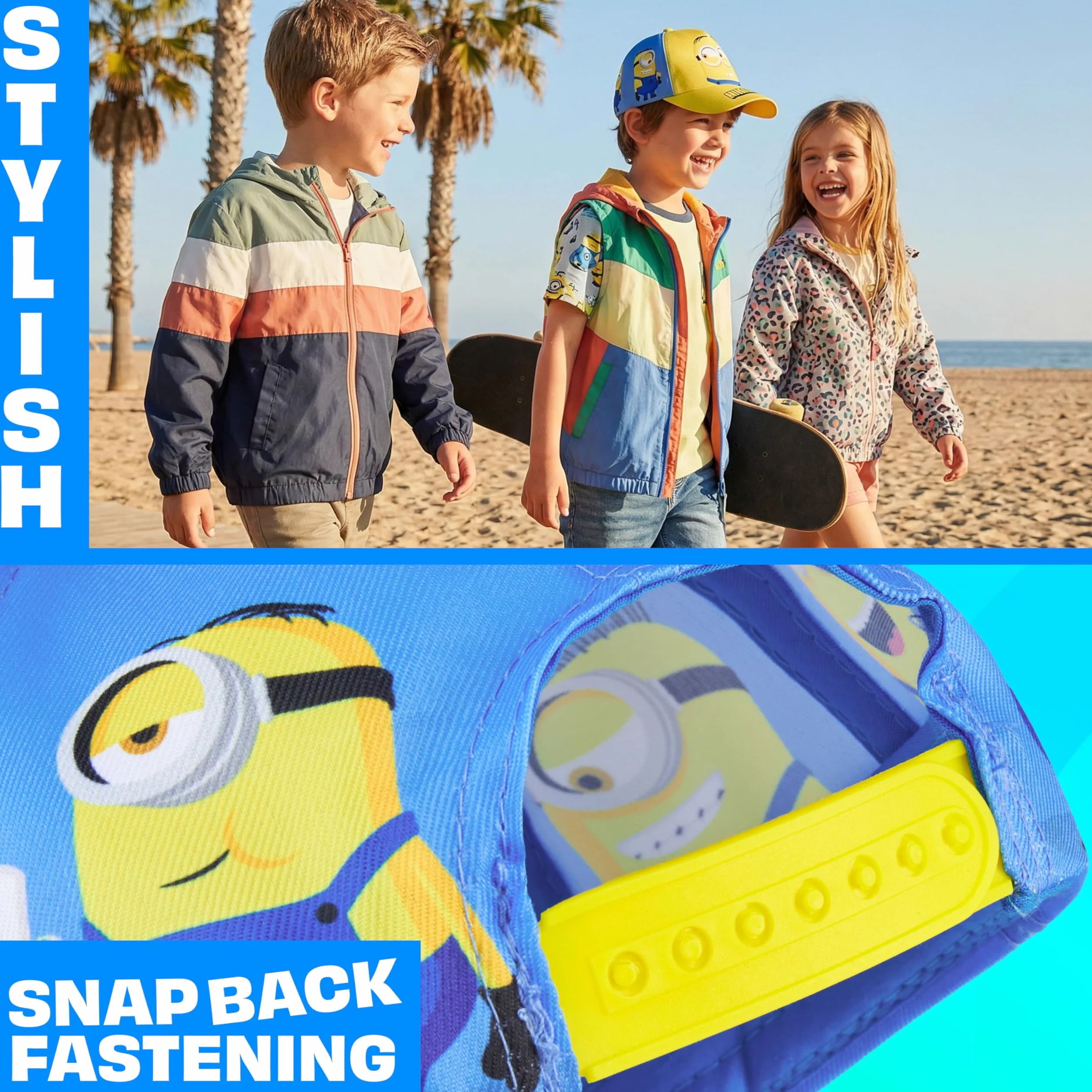 Paw Patrol Minions Cappello Baseball Occhiali da Sole Bambino Protezione UV