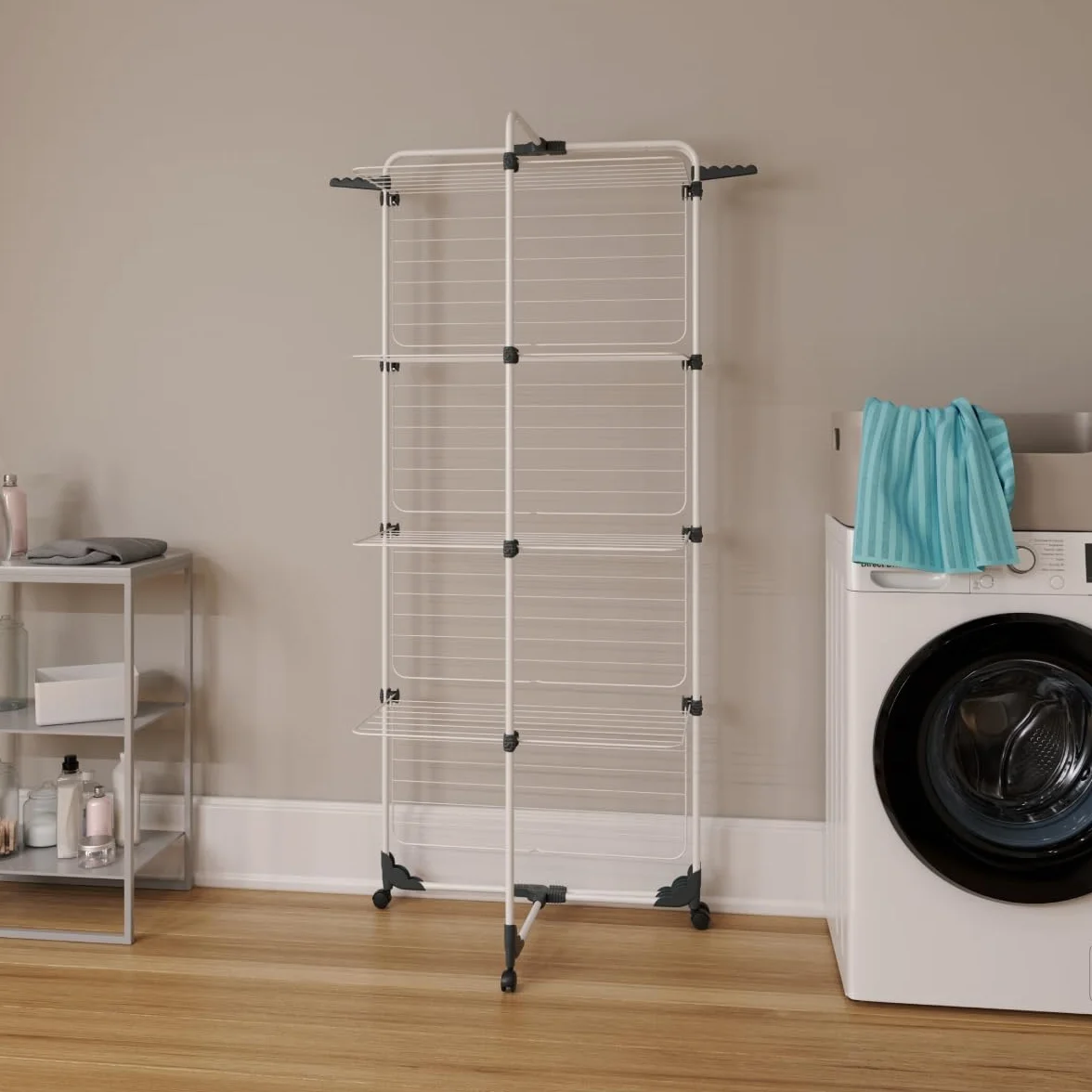 Vileda Modular 4 Stendibiancheria a Torre 4 Livelli Pieghevole Modulabile
