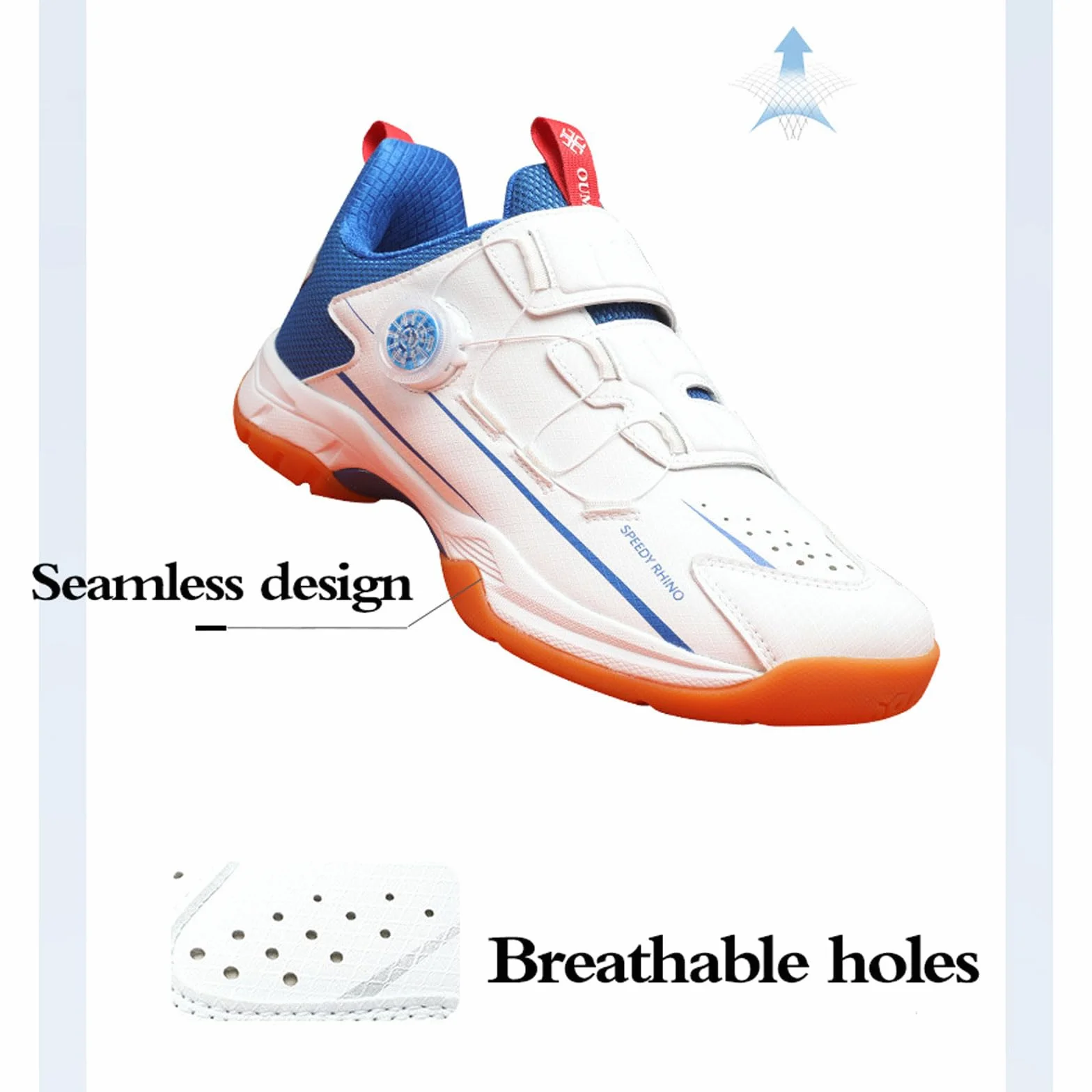 Scarpe da Badminton Pallavolo Tennis Squash Pickleball Unisex Antiscivolo Uomo Donna Leggere per Campi Interni Esterni