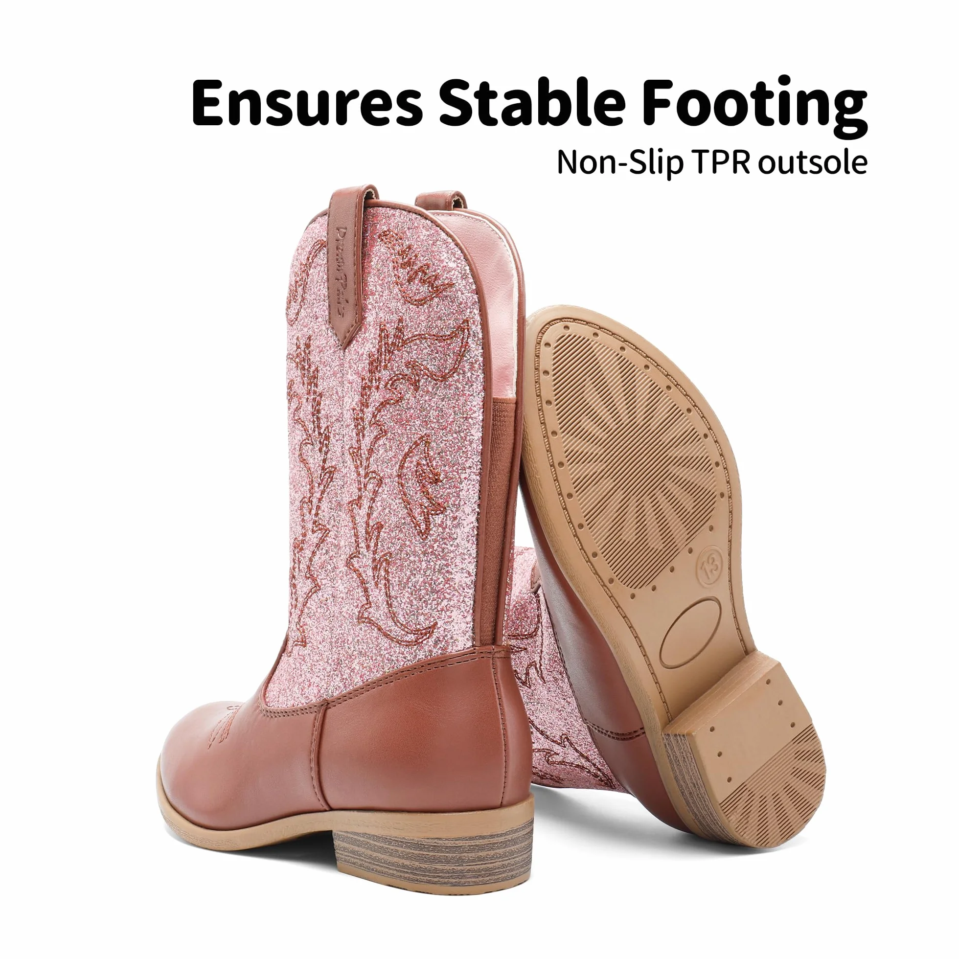 DREAM PAIRS Cowgirl Stivali da