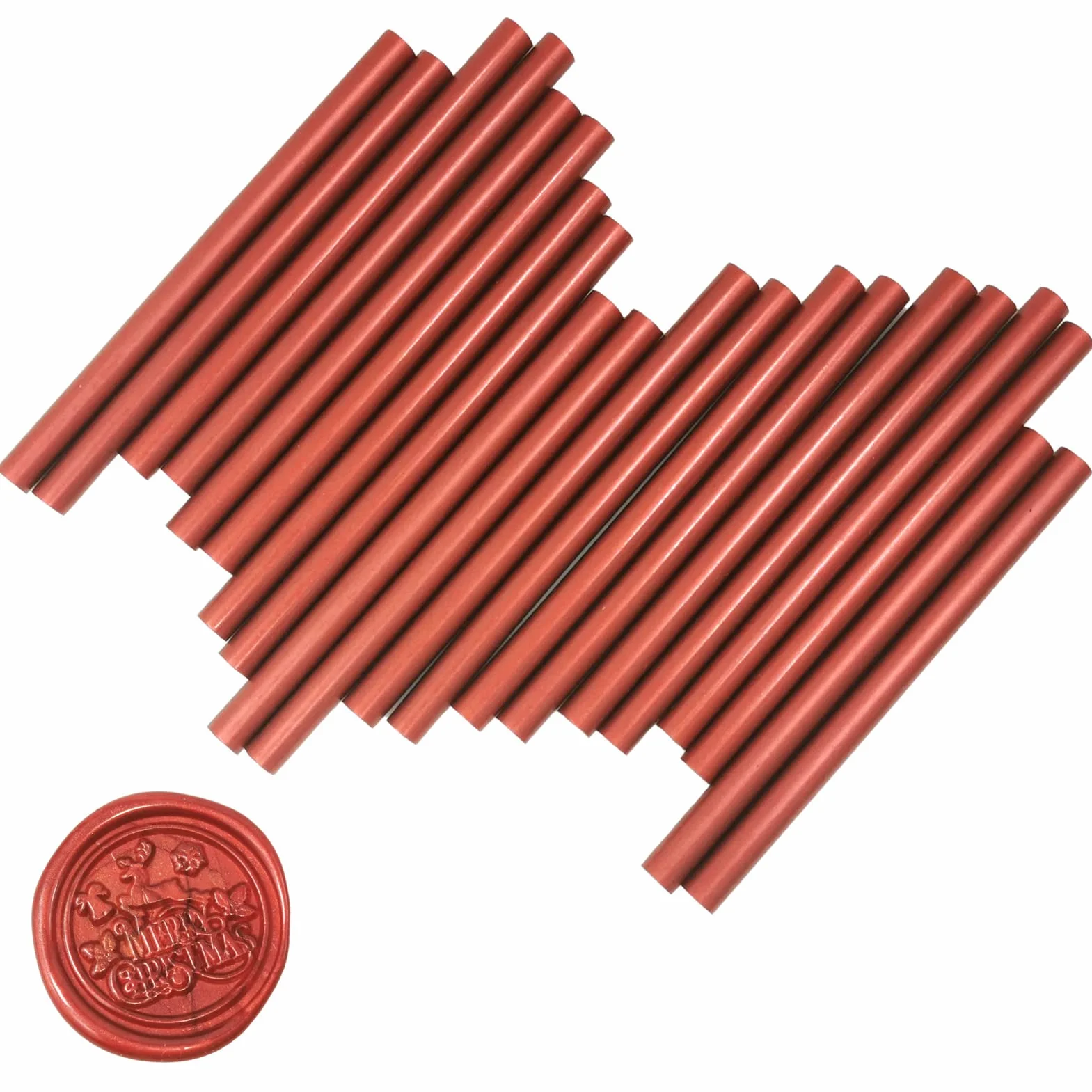 Bastoncini di colla sigillante a caldo 7 x 100 mm 20 pezzi rosso