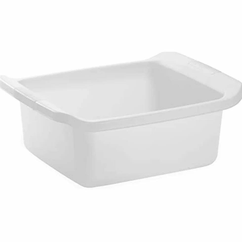GIO'STYLE Giostyle Bacinella Rettangolare, Capacità 15 Lt, Bianca