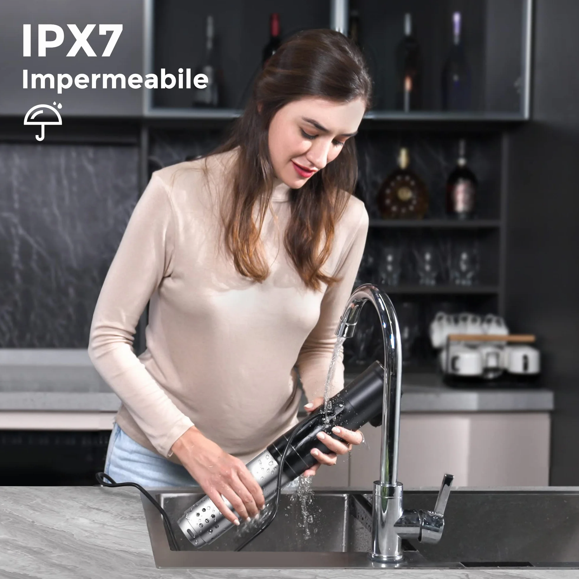 KitchenBoss G330 WLAN Sous Vide Roner 1100W IPX7 APP 40-90℃
