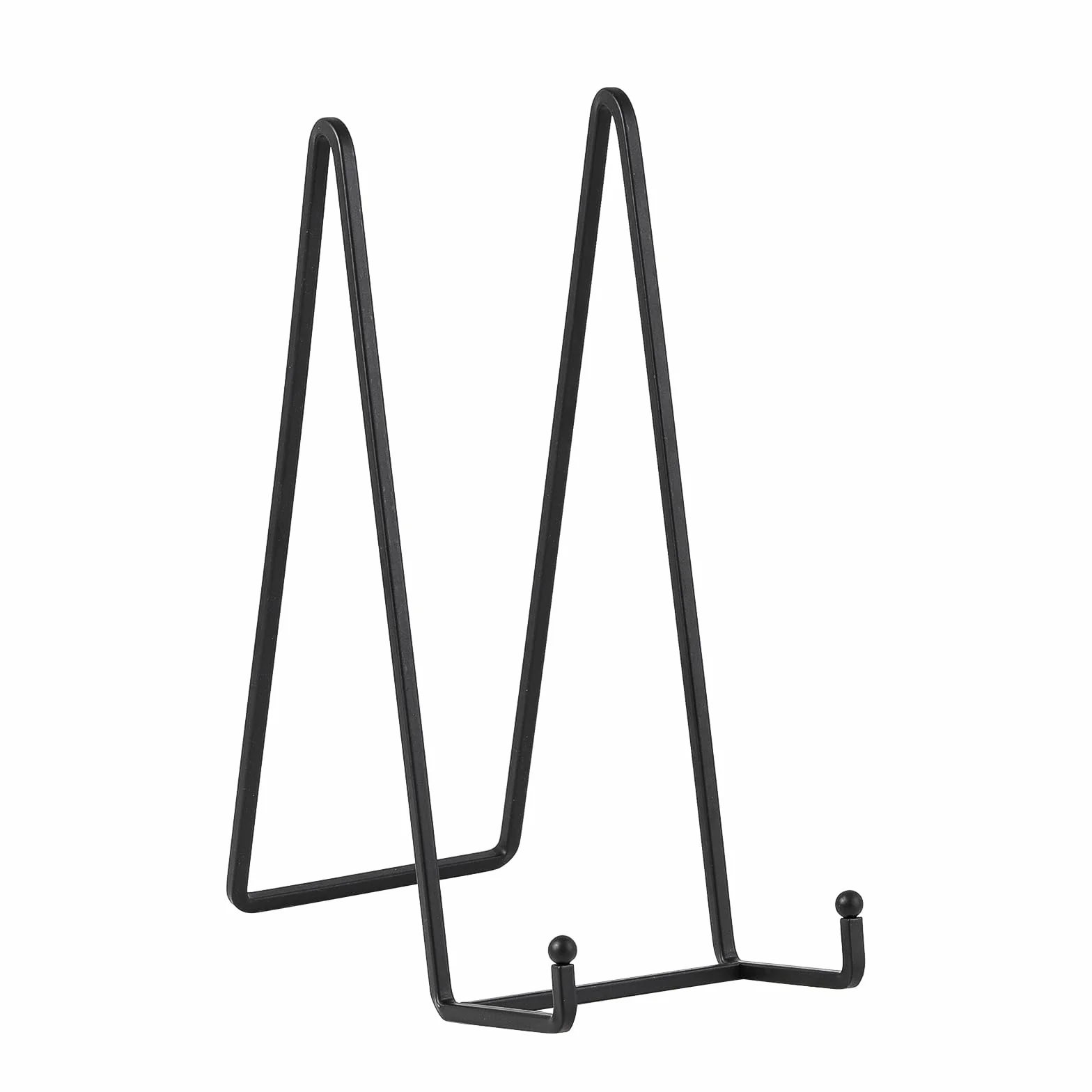 DIDUDIDU Cavalletto, supporto per piatti in Ferro, grande - supporto per piatti - Cavalletti per Tavolo - Espositori per Piatto Decorativo | Cornice Foto | Libri - Nero - 2 pezzi - 25 cm
