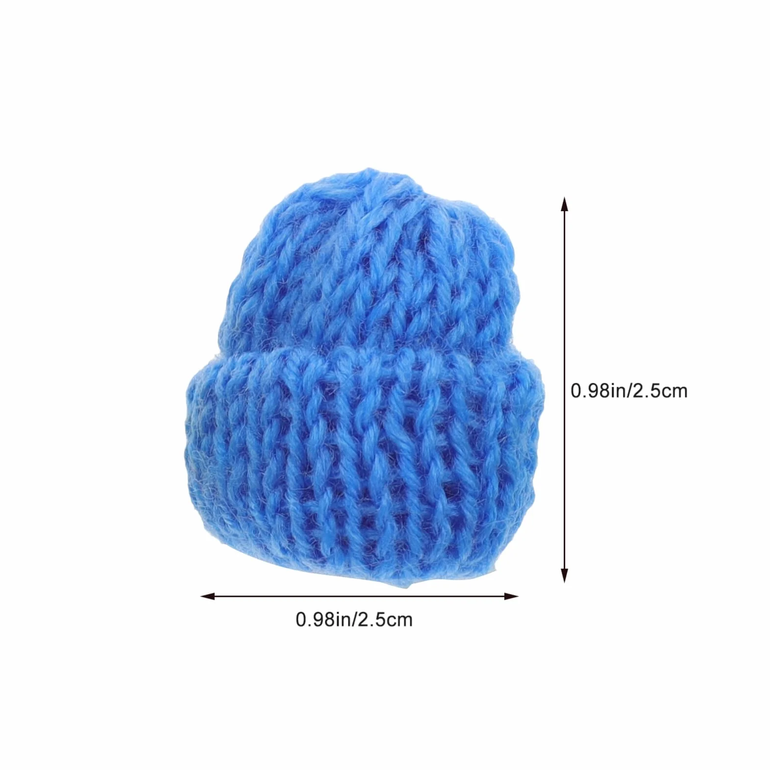 Abaodam Set 20 Pezzi Mini Cappelli Decorativi in Filato Lavorato a Maglia Per Fai Da Te, Accessori Creativi Per Bambini, Decorazioni Per Giocatoli e Progetti Artigianali Scolastici