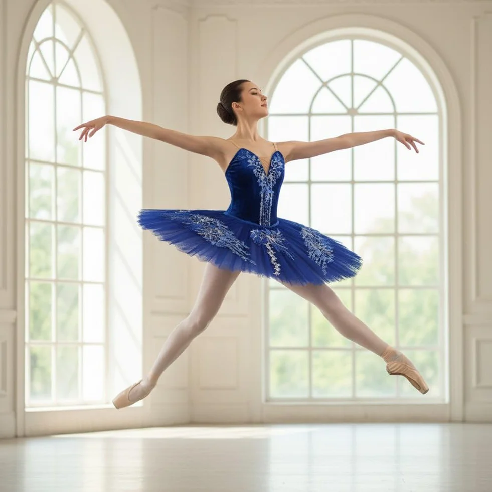 Tutù Competizione per Adulti Abito Balletto Lago dei Cigni Gonna a Sbuffo Professionale
