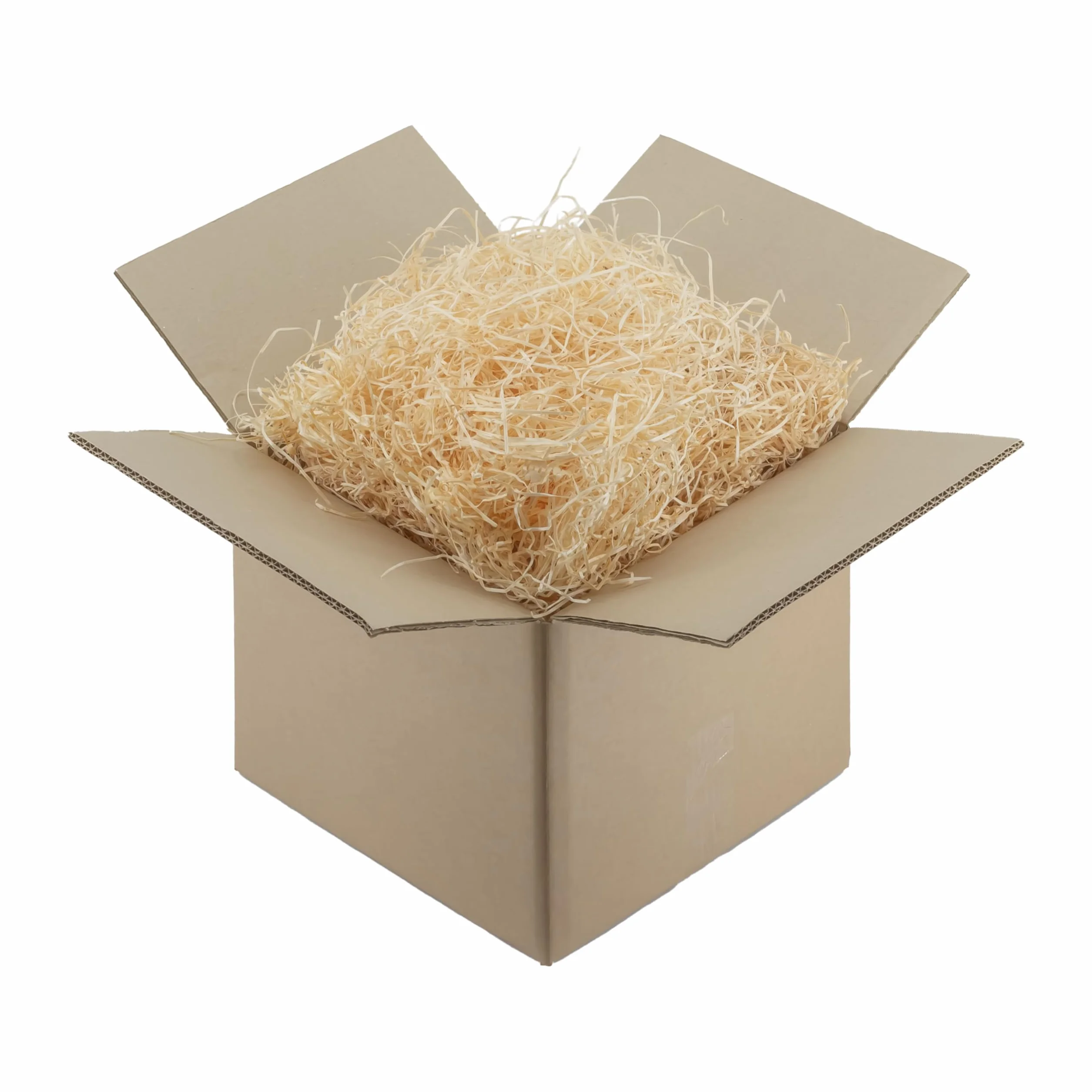 IMBALLAGGI 1kg Trucioli Legno Naturale Inodore, Paglia per Cesti Natalizi e Riempimento Imballaggio