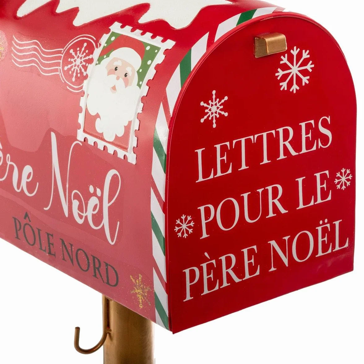 FEERIC LIGHTS & CHRISTMAS - Cassetta delle Lettere in Metallo Rosso Altezza 100 cm