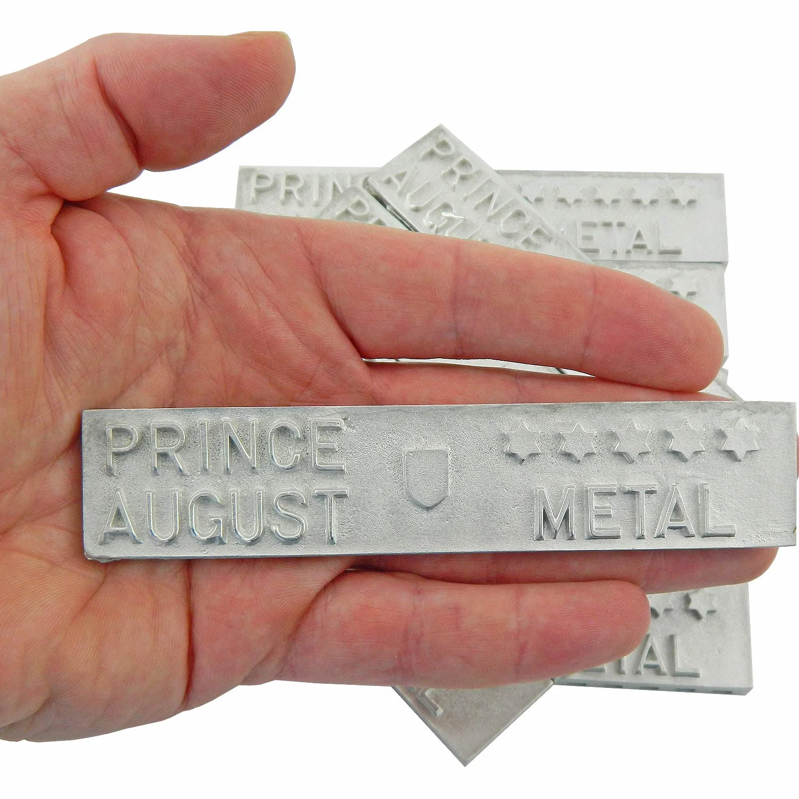 Prince August Lingotti in peltro a 5 stelle 800 g per fusione miniature gioielli