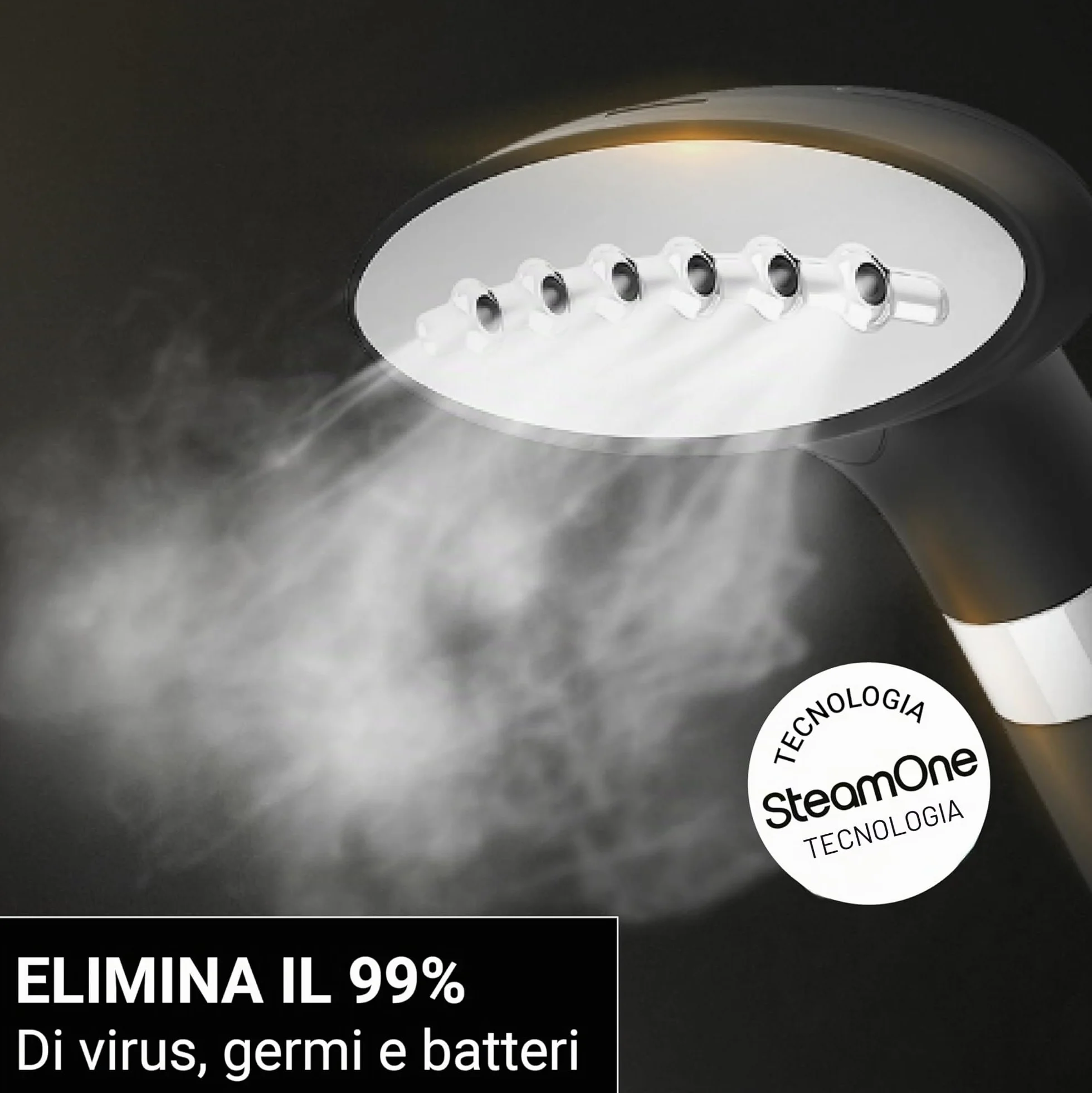 SteamOne Stilys SY70SB Ferro da stiro a vapore 2000 W 42 g/min Steamer verticale Autonomia 1H Pronto all'uso 60 secondi Start&Stop Spegnimento automatico Anticalcare