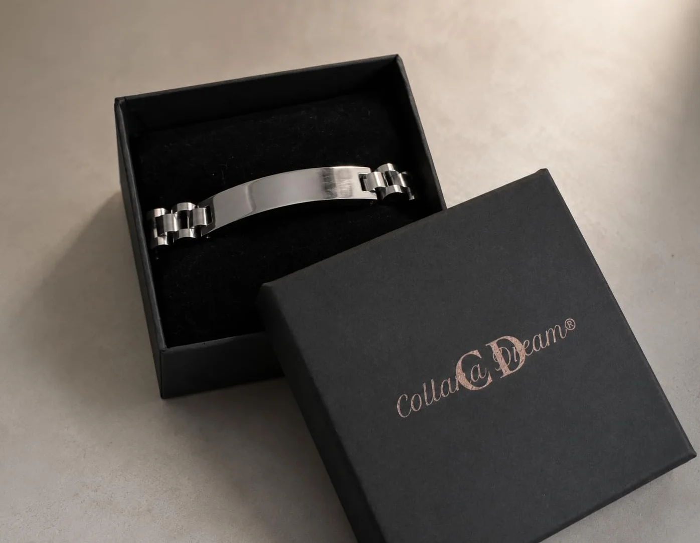 Bracciale Personalizzato Acciaio Inossidabile Uomo Donna Incisione Fronte Retro Nome Data Dedica Idea Regalo