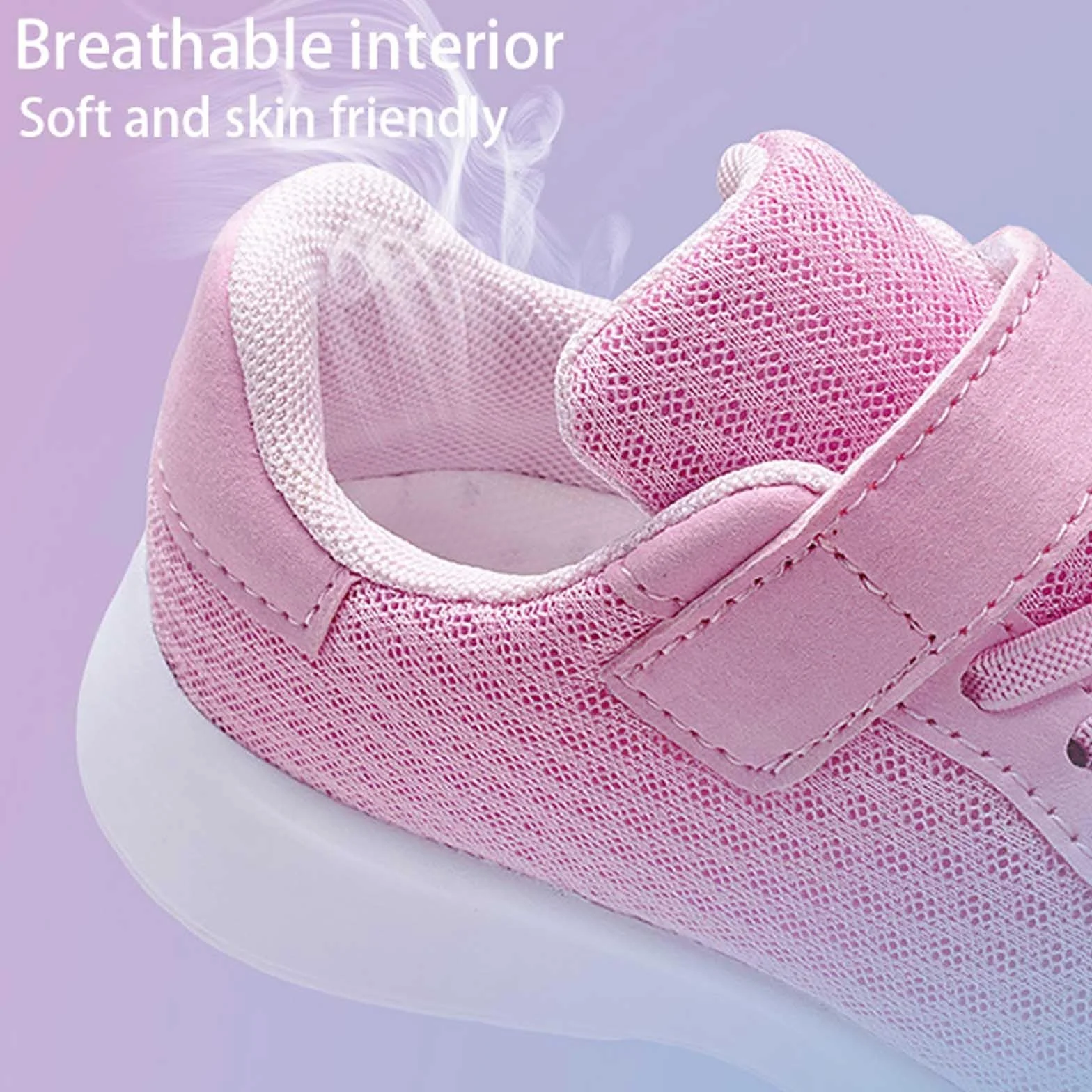 Scarpe da Ginnastica Ragazza Leggere Traspiranti Rete Corsa Chiusura Strappo Sportive Bambini
