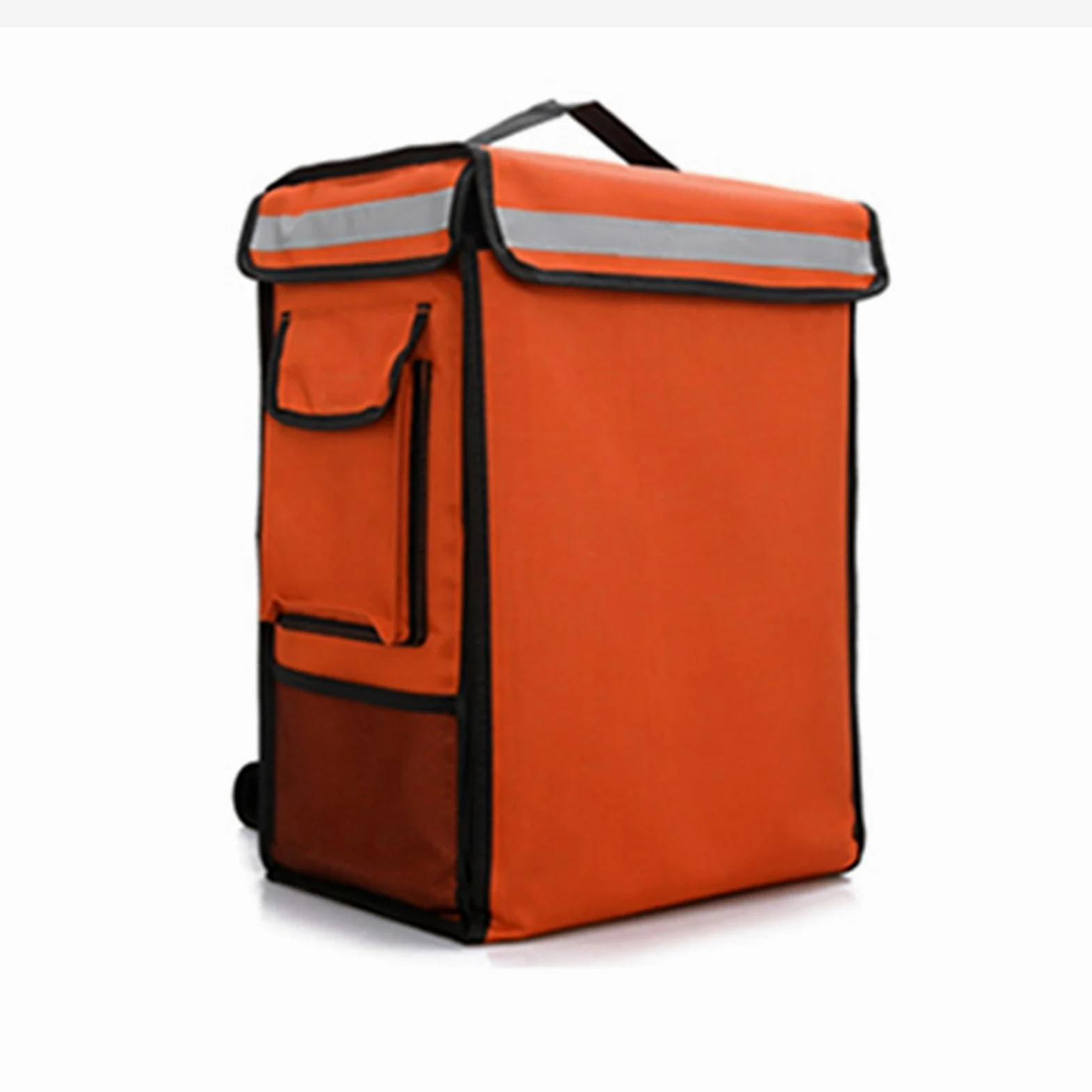 Borsa Termica Grande Pizza,Borsa Termica Porta Pra 35L Zaino Grande Sacchetti Di Raffreddamento Torta Takeaway Box Freezer Fast Food Pizza Consegna Convocazione Incubatore Ghiaccio(Orange)