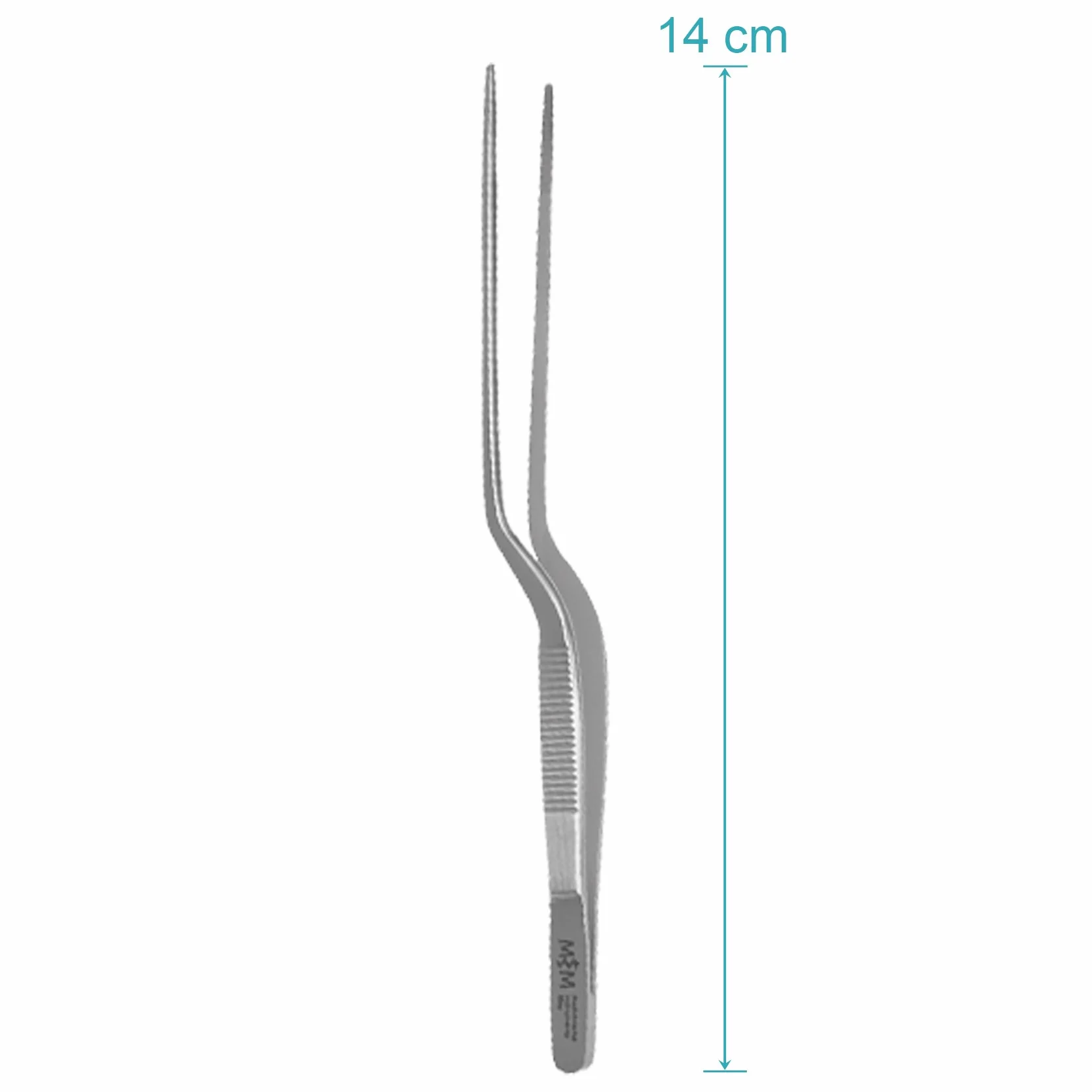 May - Pinze cucina - Pinze da cucina - Pinzette per impiattare - Pinza doppio a gomito - Acciaio inossidabile - 14 cm