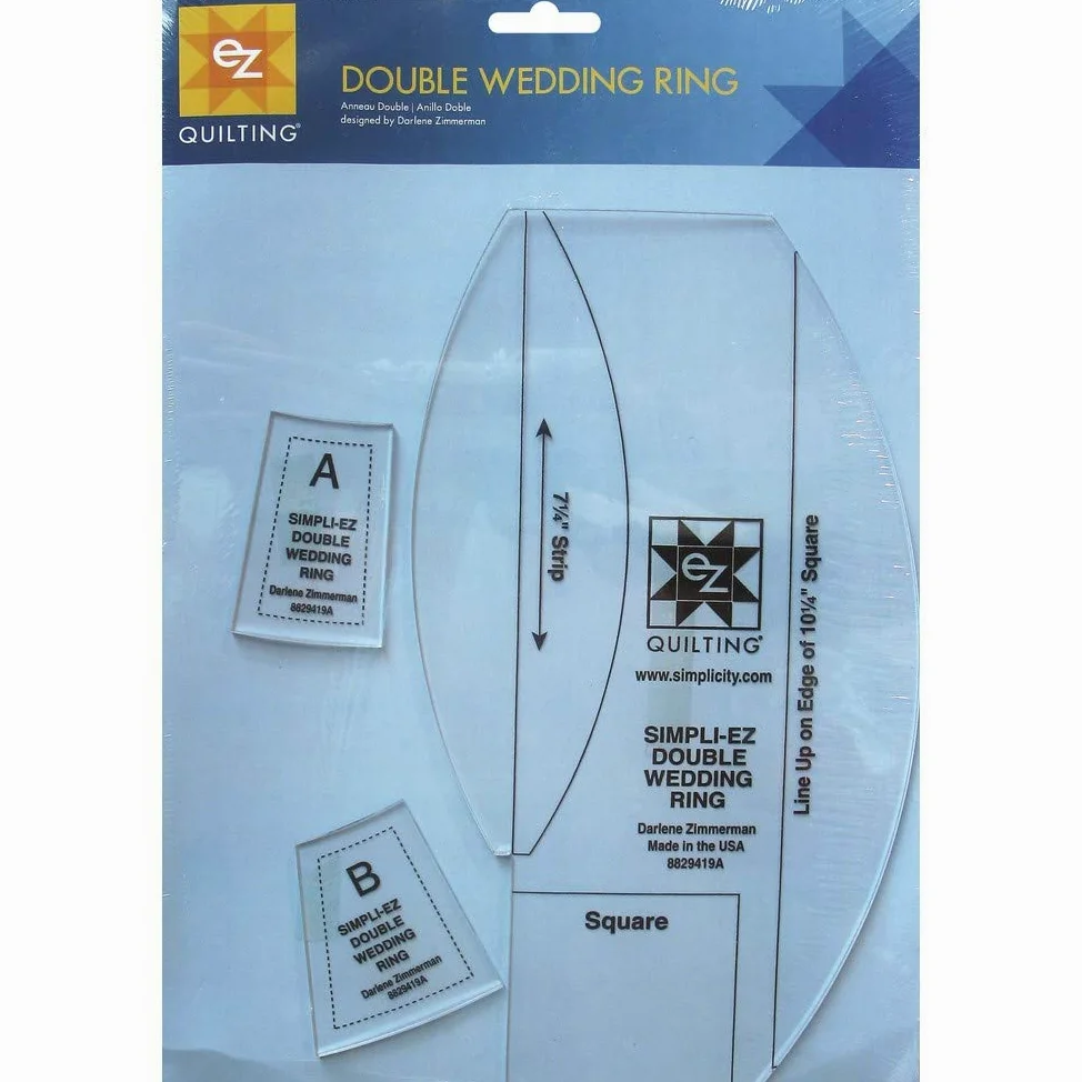 Double Wedding Ring Template-3 Pieces