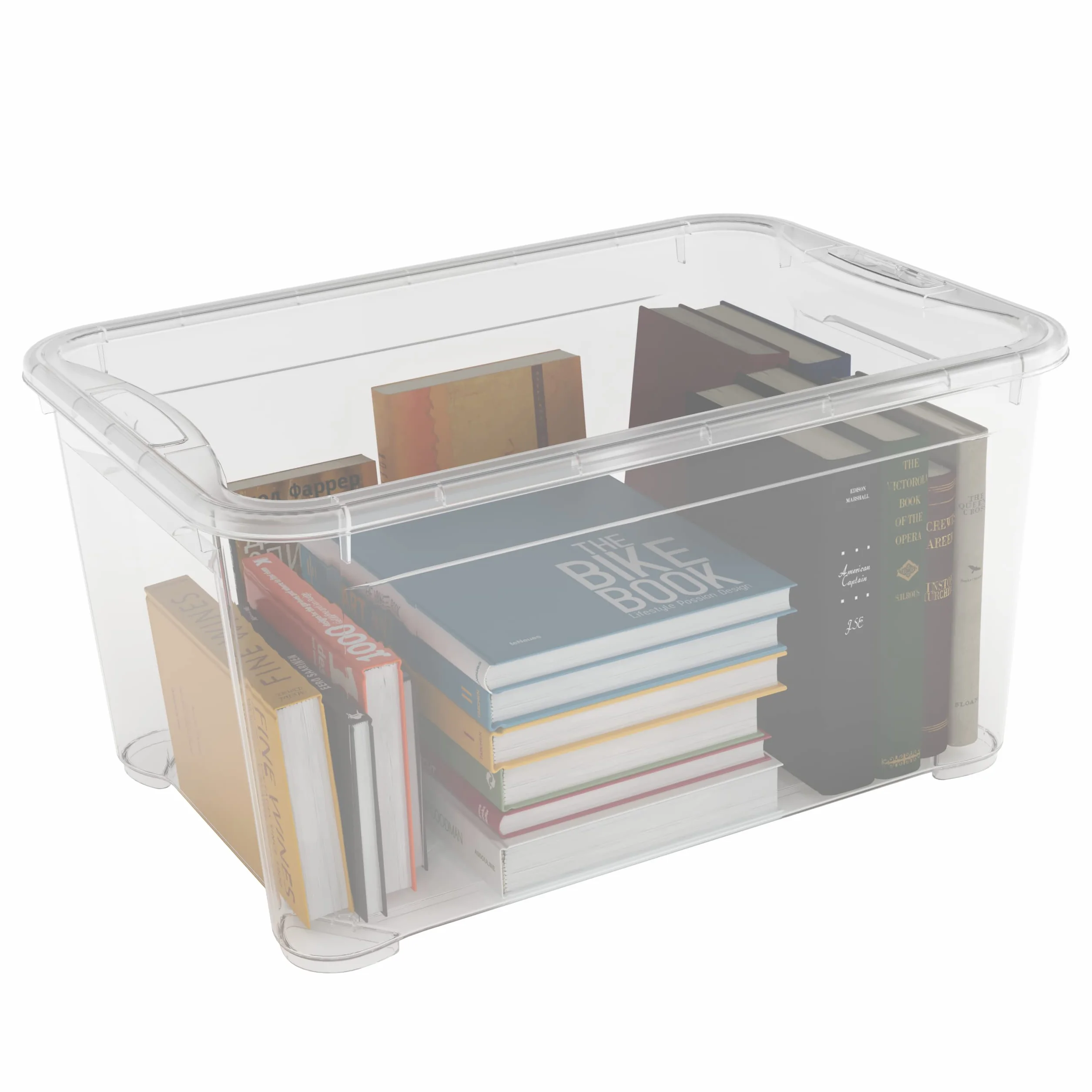 Keter T Box L 5 Set Contenitori in Plastica Trasparenti 47 L 55x39x28H cm