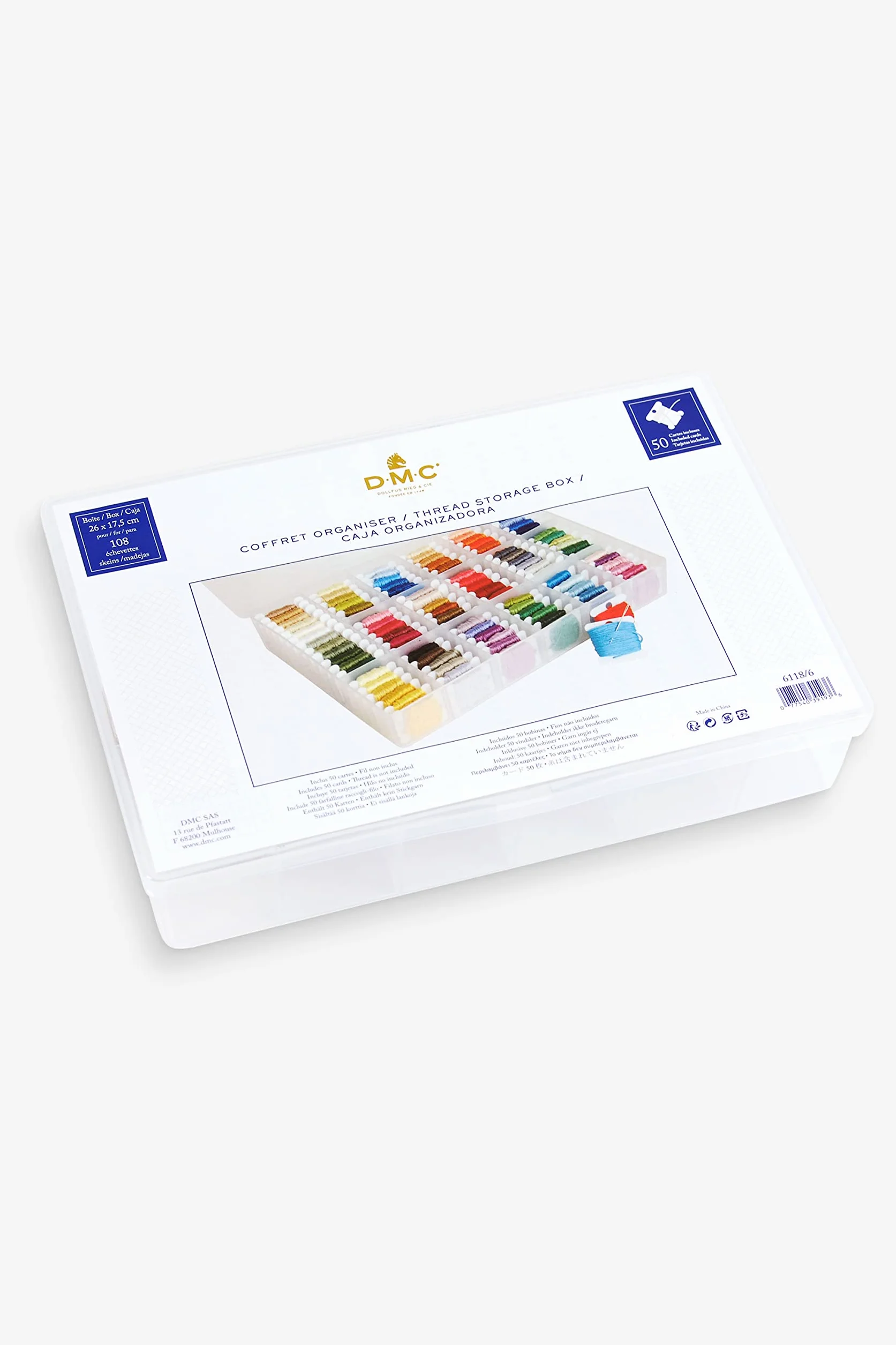 DMC Cofanetto organizer per filati da ricamo