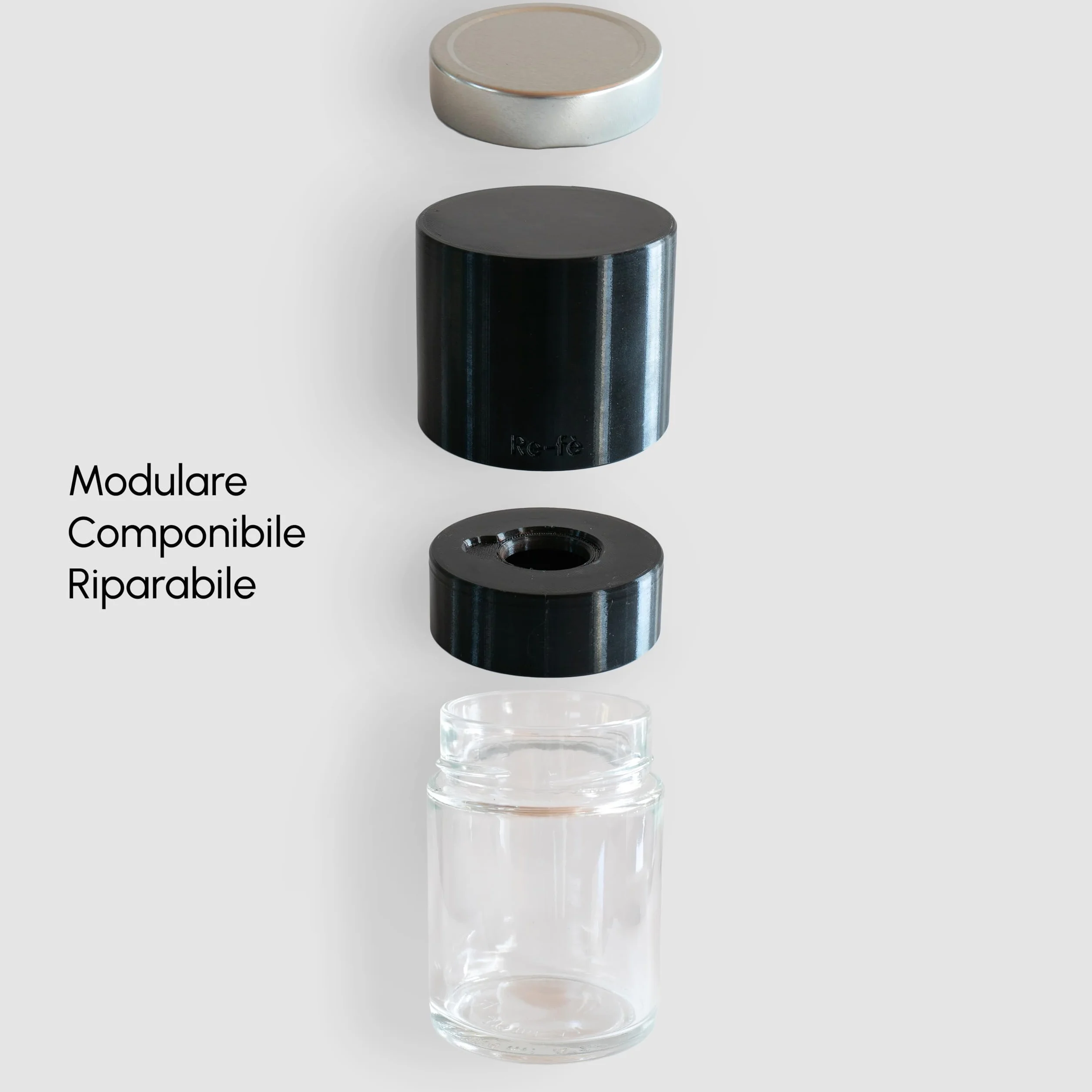 Re-fè Original Utensile Design Riciclo Capsule Caffè Alluminio Compatibili Nespresso Svuota Ricicla