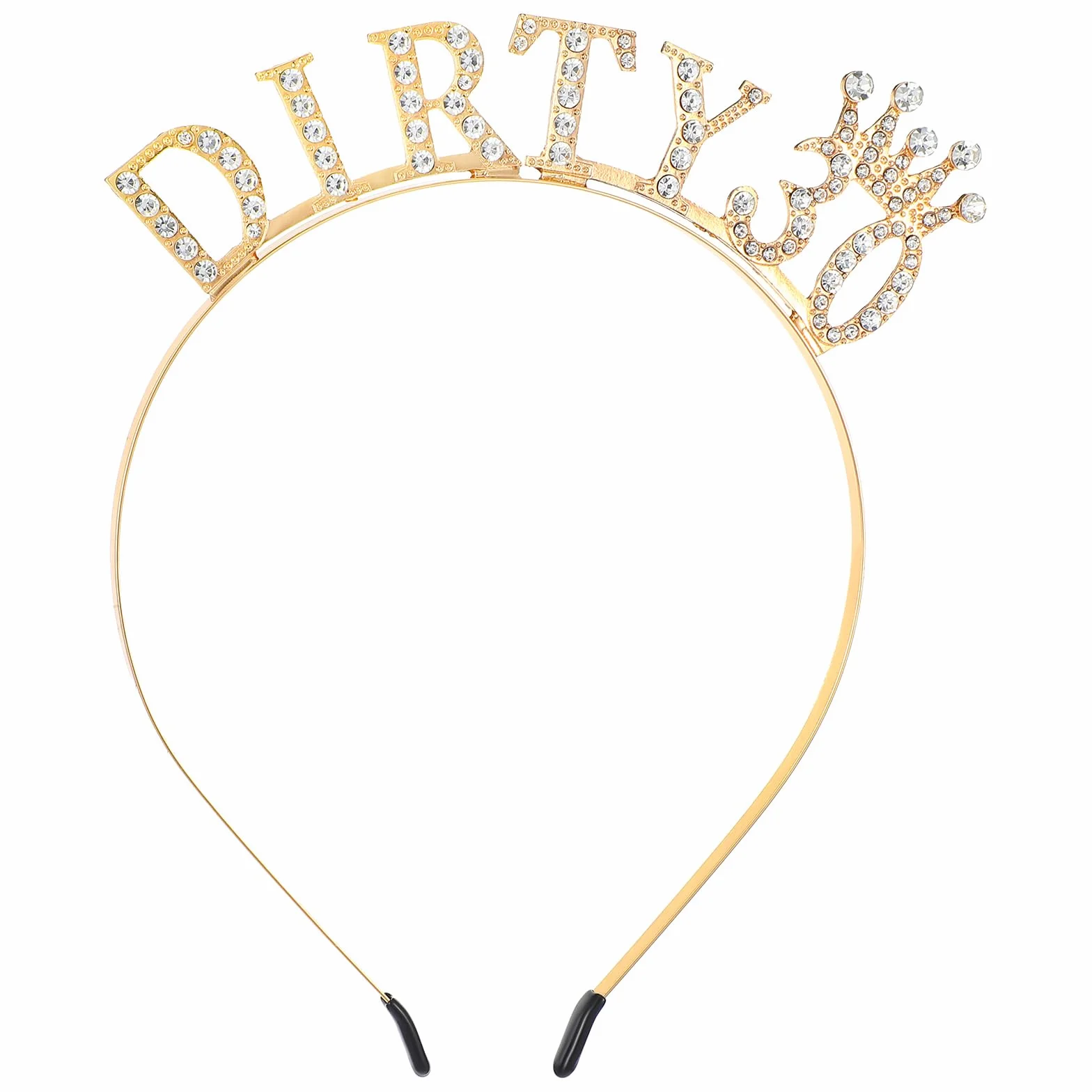 Thinp Dirty Thirty 30° compleanno corona fascia tiara oro accessori decorativi, 1 sztuka