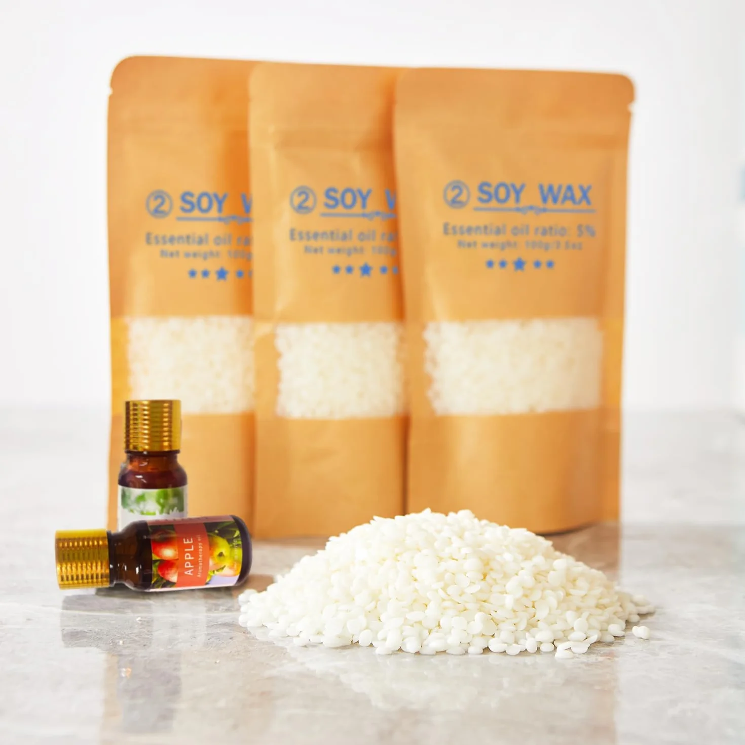 LINGQIAN Kit di produzione di candele, cera di soia per candele fai da te