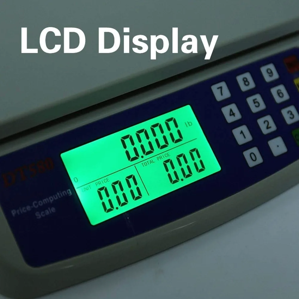 Bilance da Cucina digitali Bilance di precisione digitali LCD da 0,5 g/1 g Bilancia Elettronica per calcolo Prezzi per bilance da Negozio Commerciali (Dimensioni: 10 kg-1 g) ()